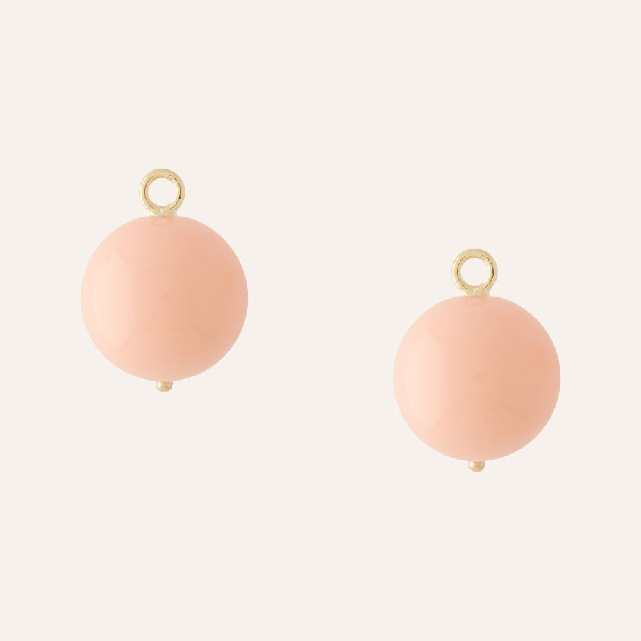 Lemon Jade and Coral Earrings