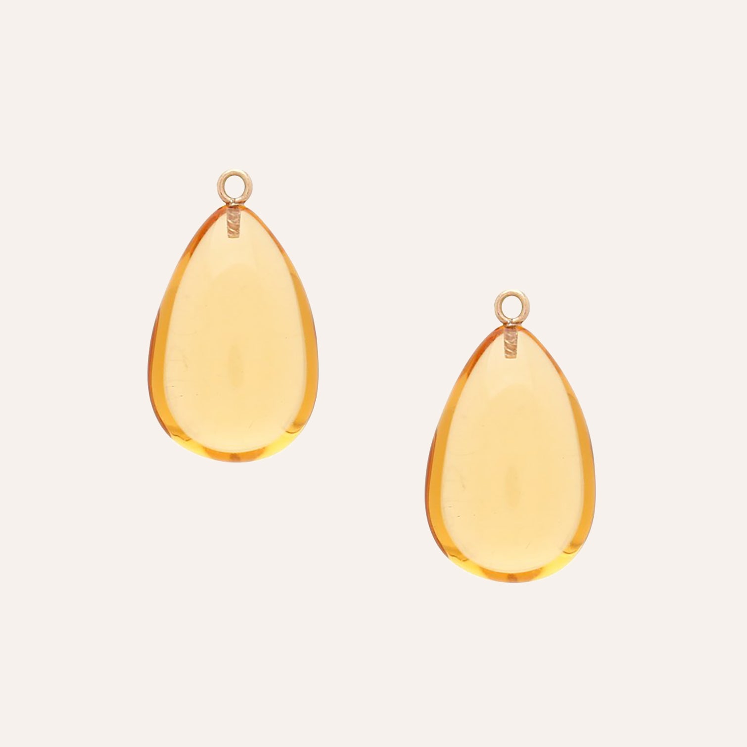 Citrine store teardrop earrings