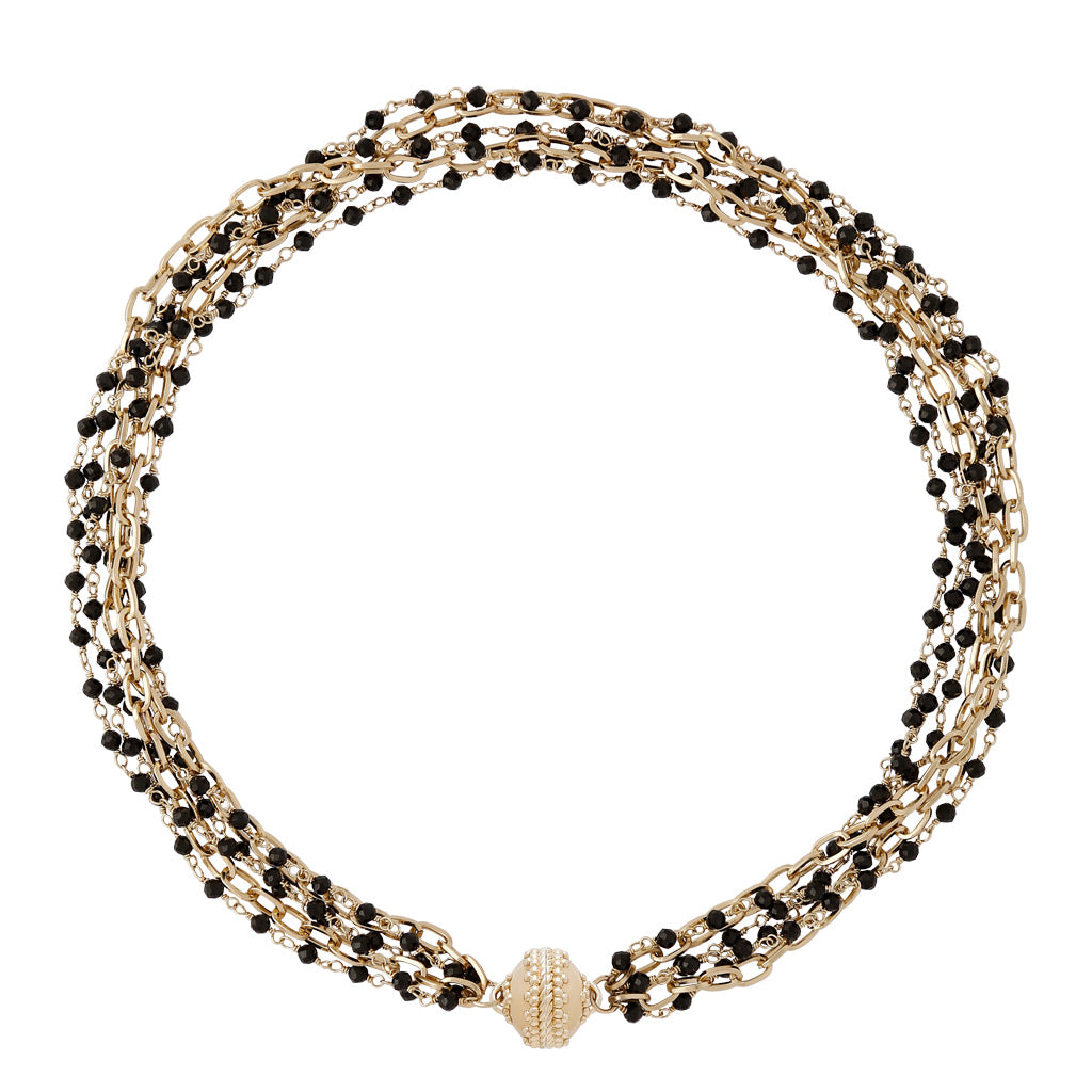 Addison triple deals strand necklace