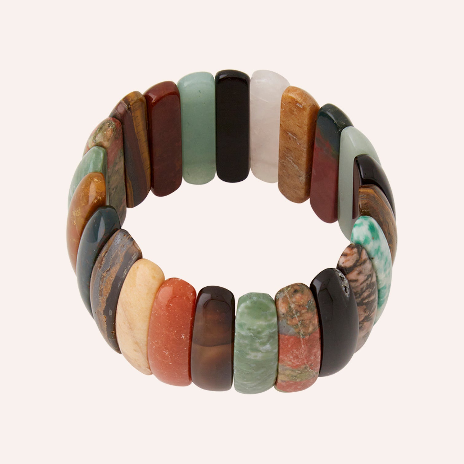 Mixed Stone 35mm Stretch Bracelet