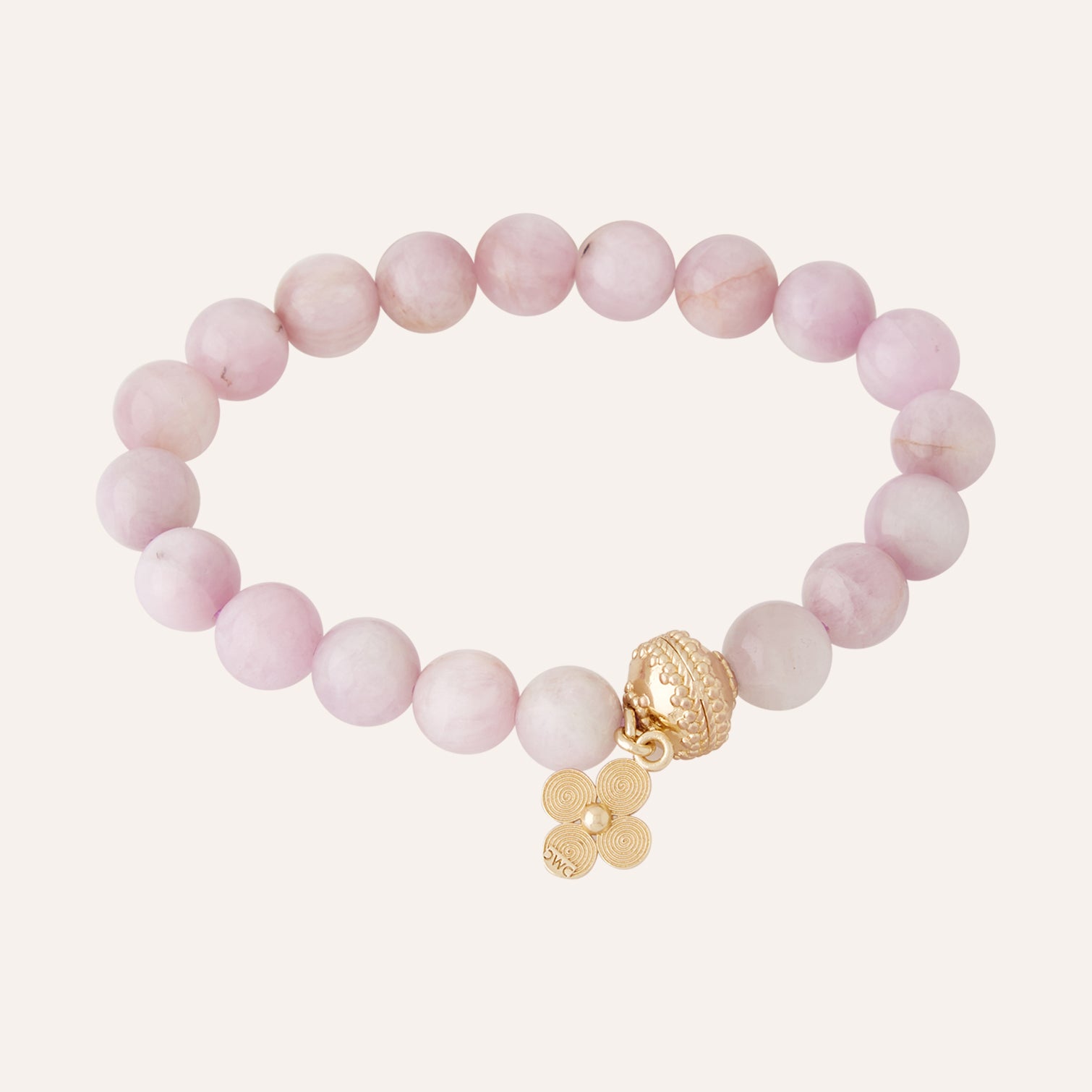 Victoire 10mm Pink Kunzite Stretch Bracelet