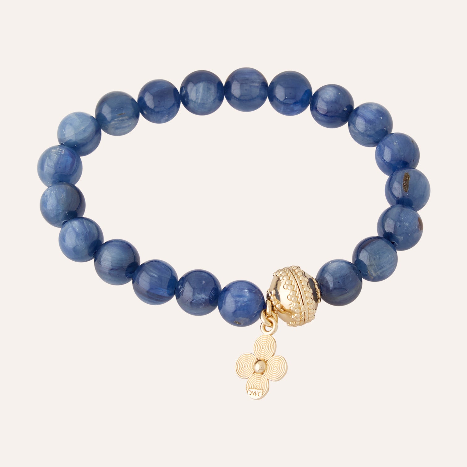 Victoire 9mm Blue Kyanite Stretch Bracelet