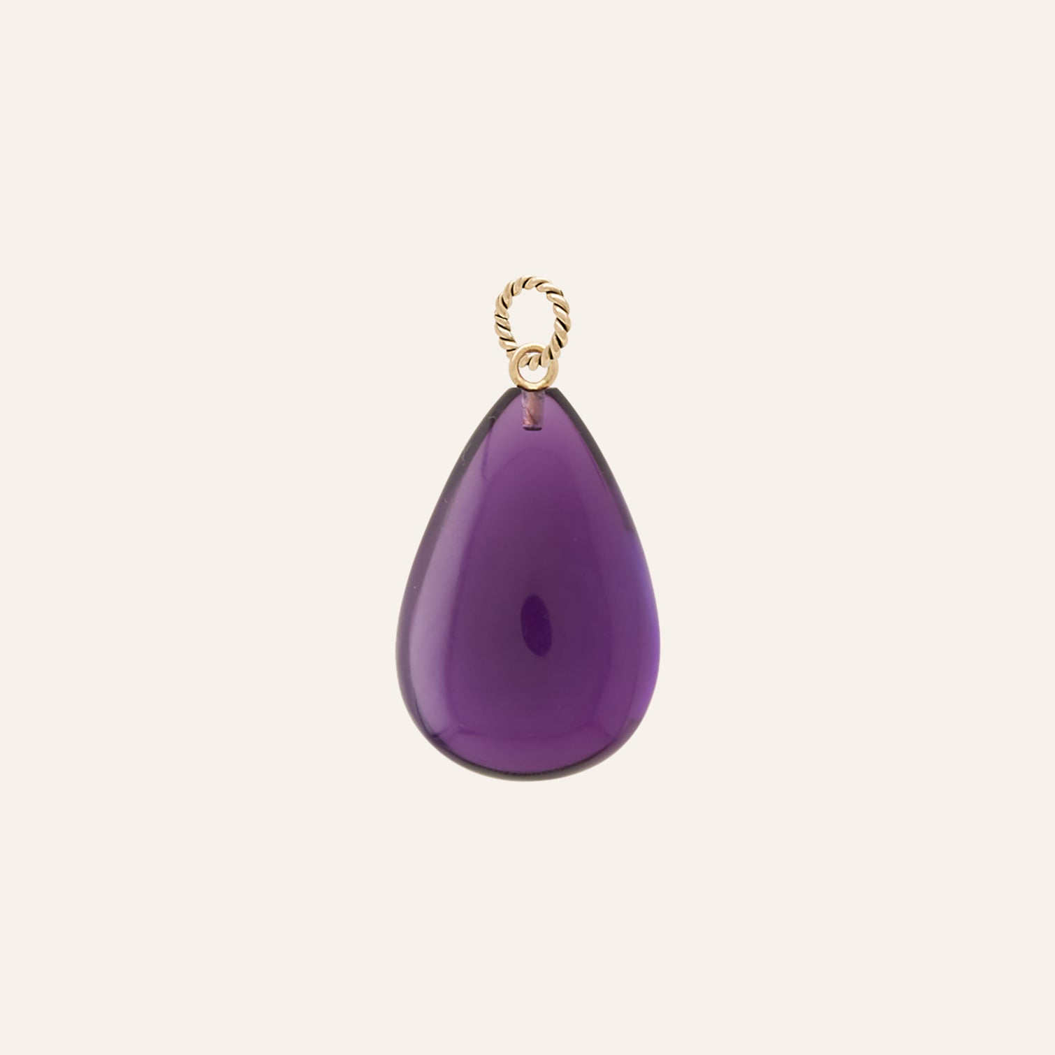 Helen Amethyst Teardrop Charm