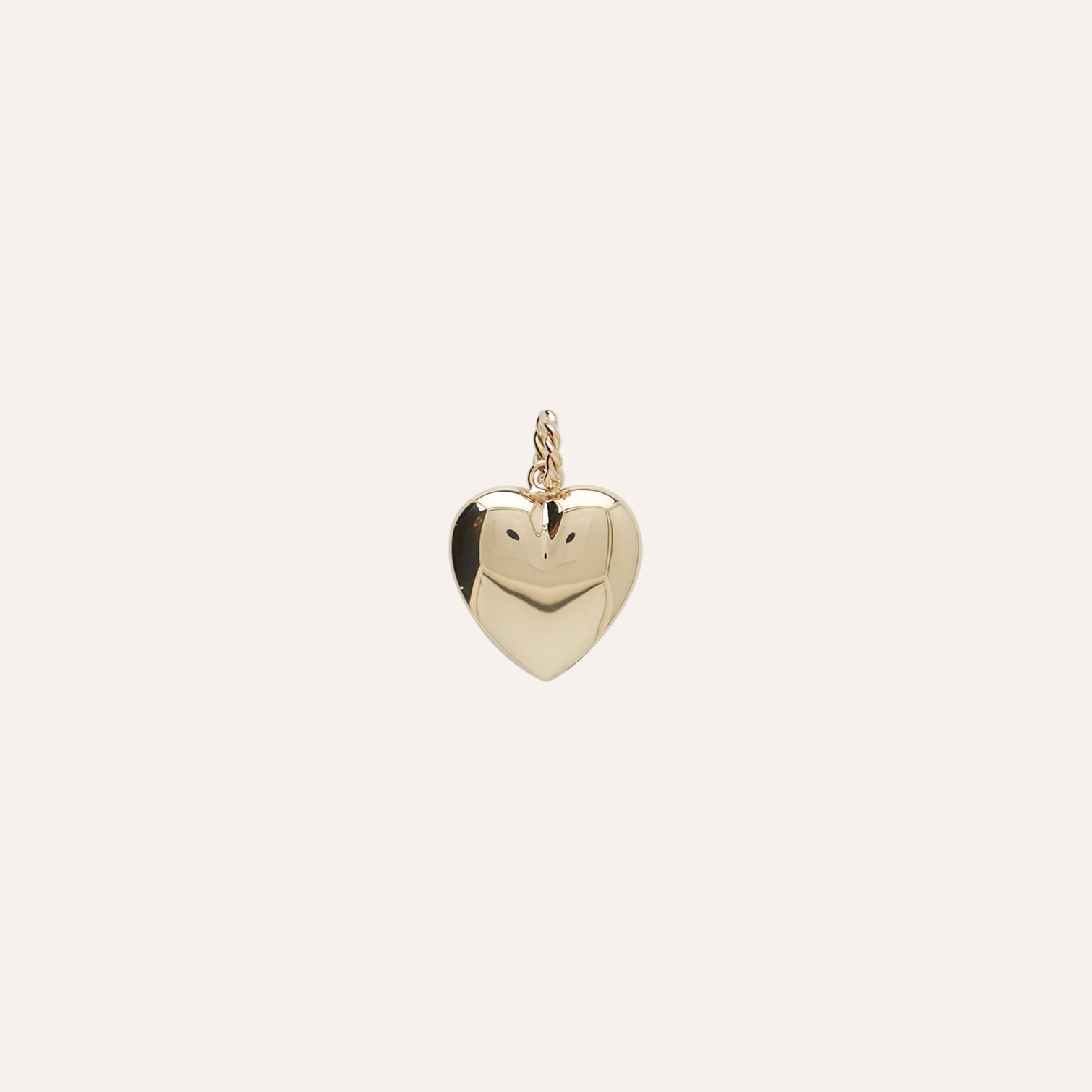 14K Large Heart Charm