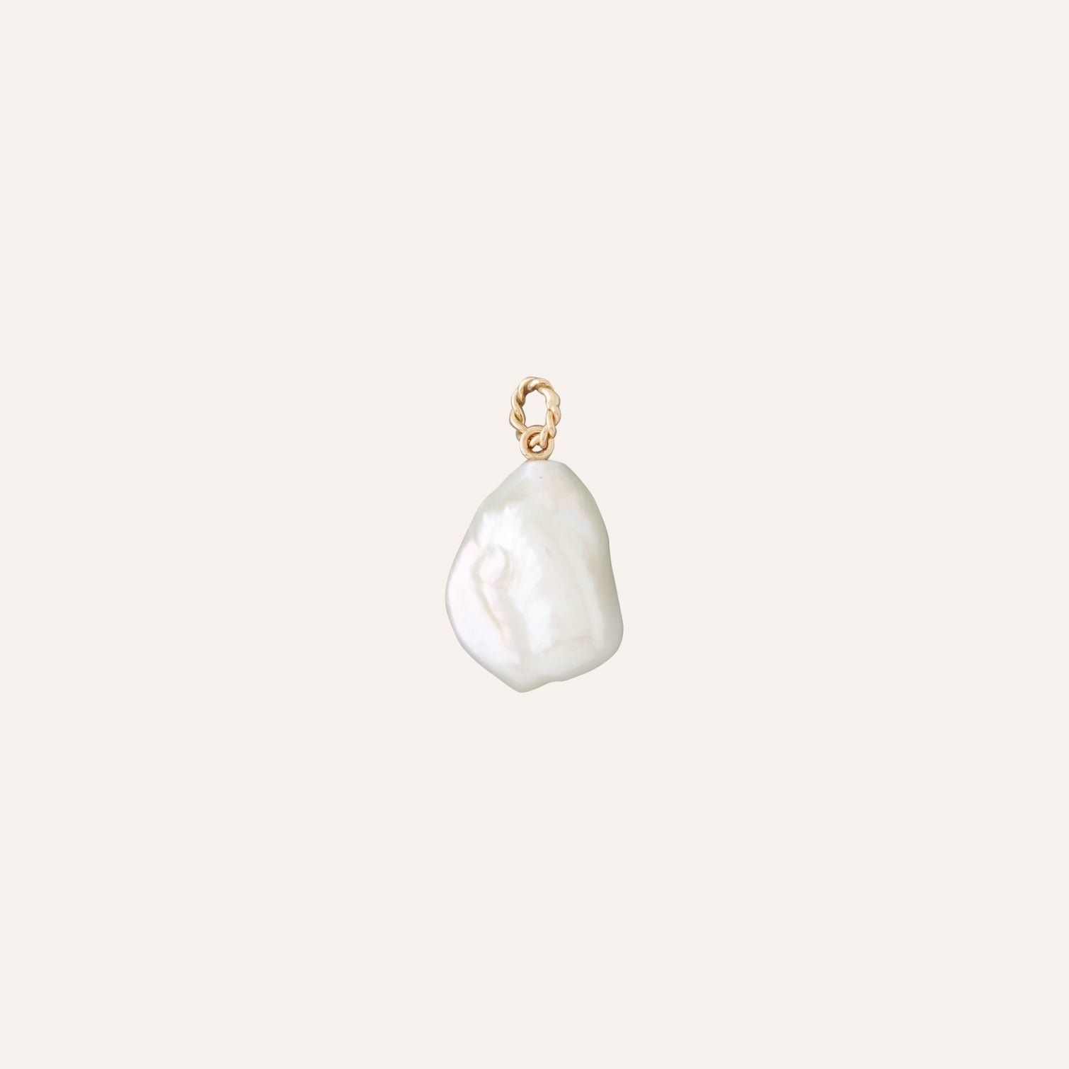 14K Keshi Baroque Pearl Charm