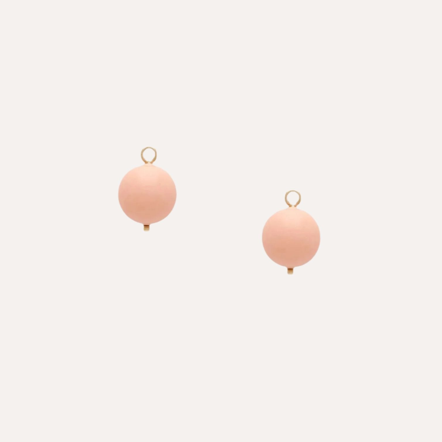 Victoire Peach 12mm Earring Drops