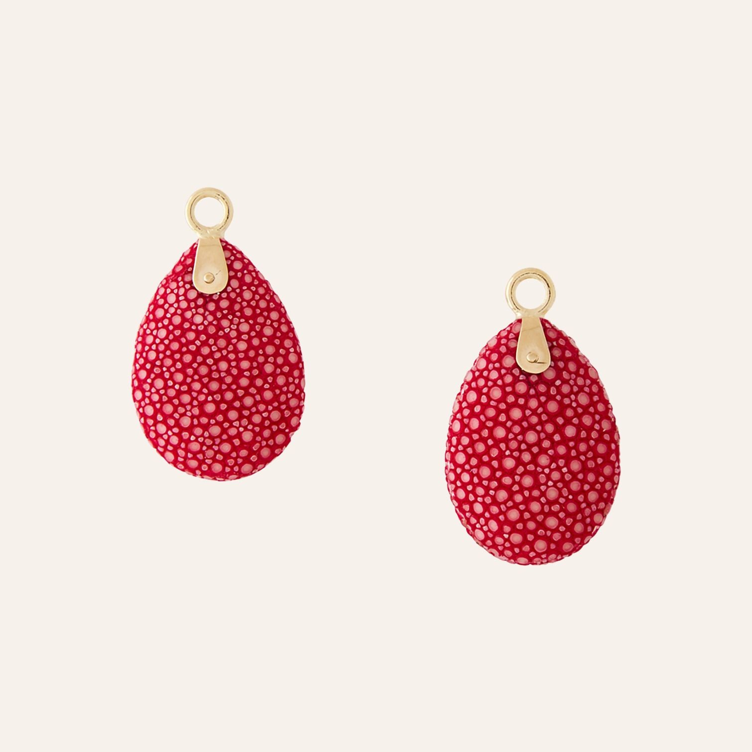 Mini Hot Pink Stingray Earring Drops