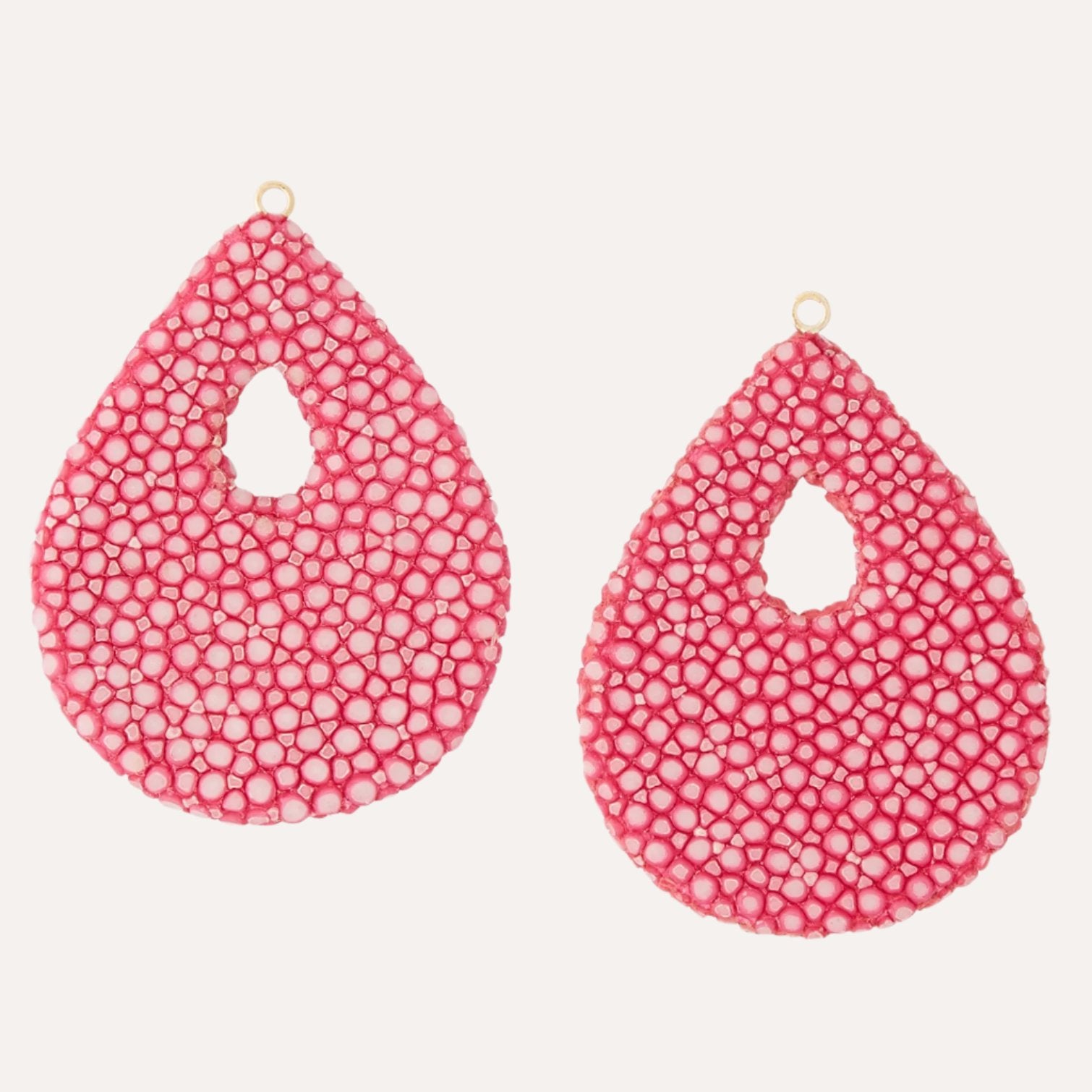 Small Hot Pink Stingray Earring Drops