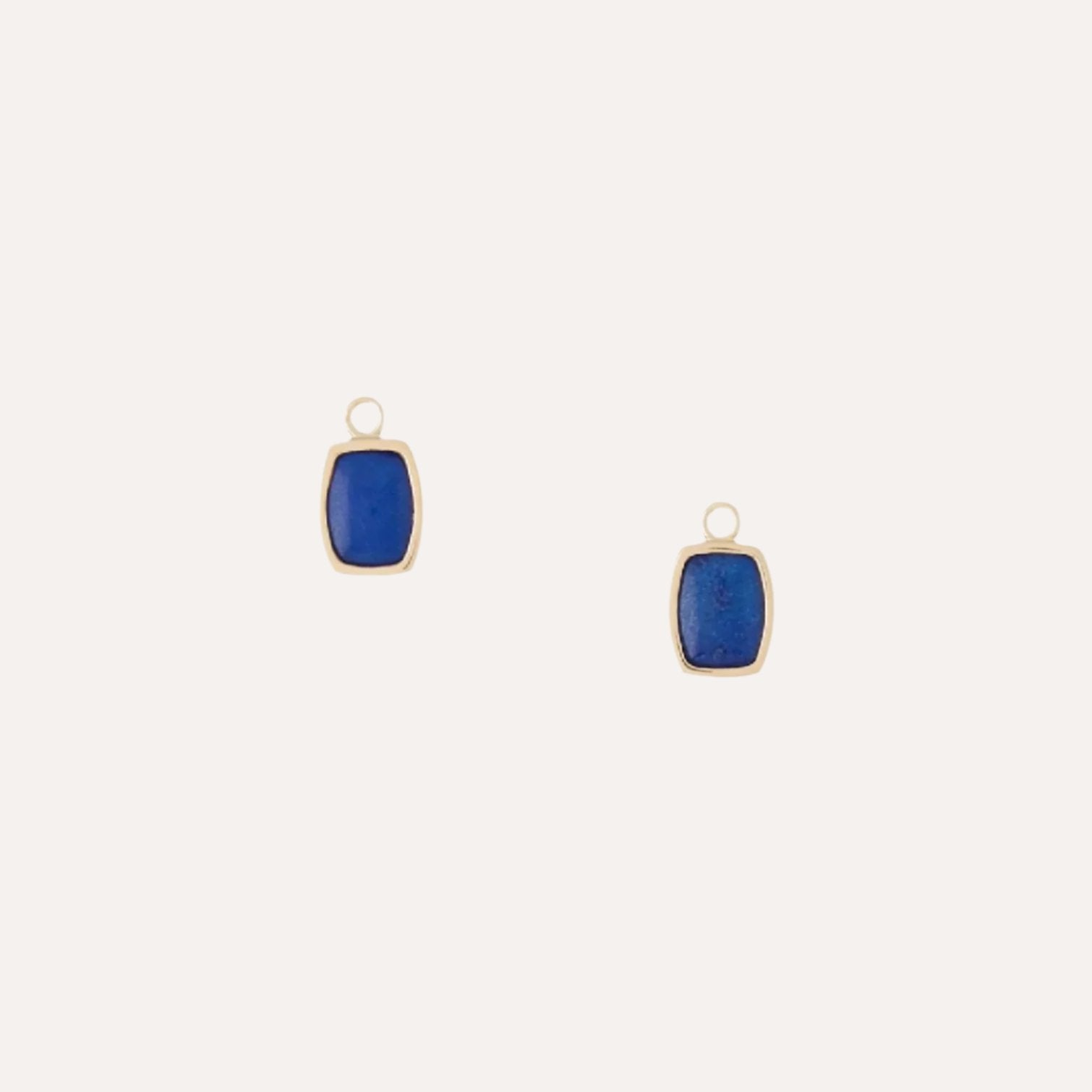 Lapis Tonneau Cabochon Drops