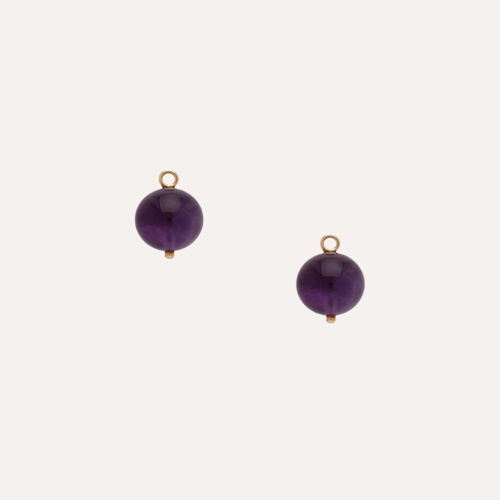 Victoire Amethyst 12mm Earring Drops