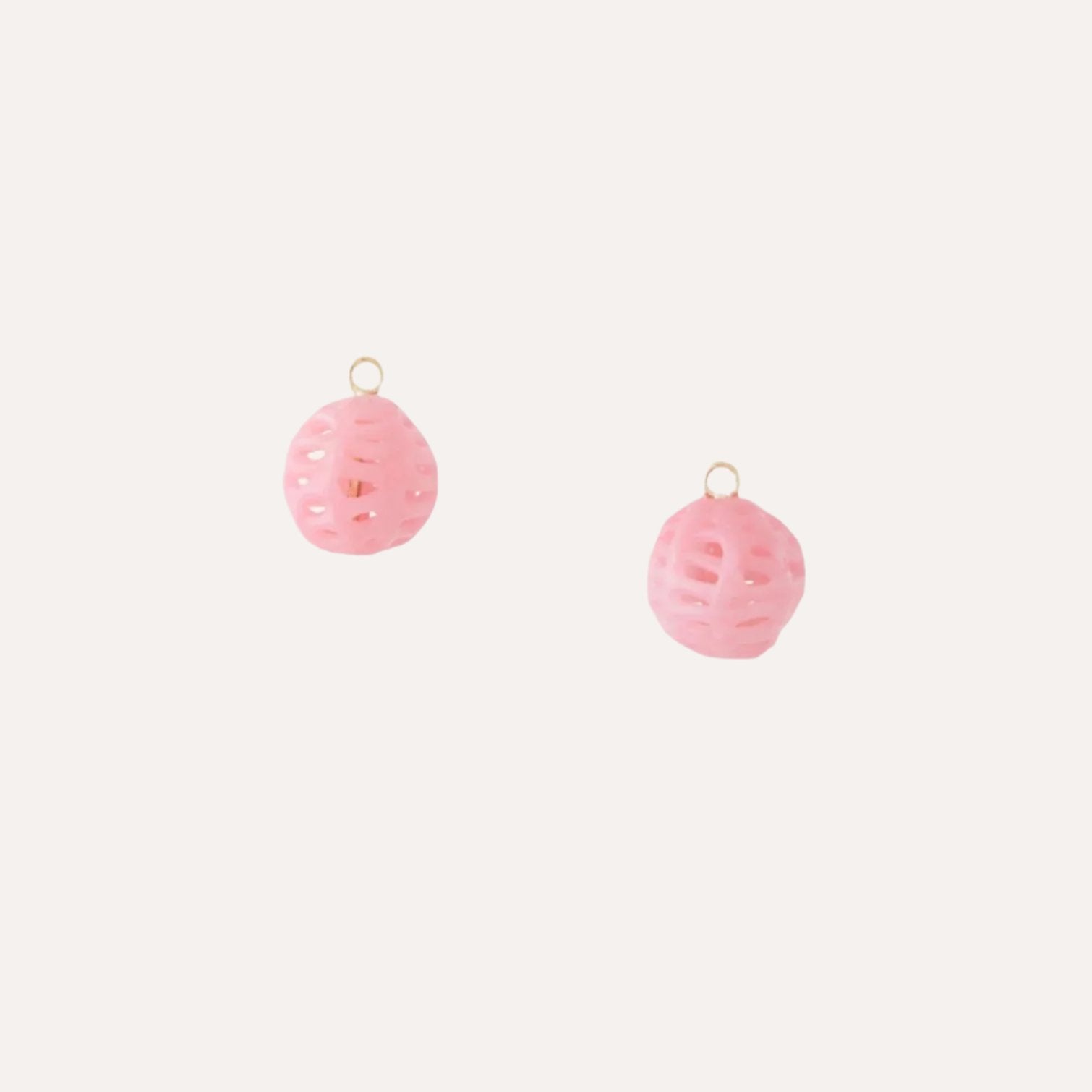 Vintage Pink Glass Earring Drops