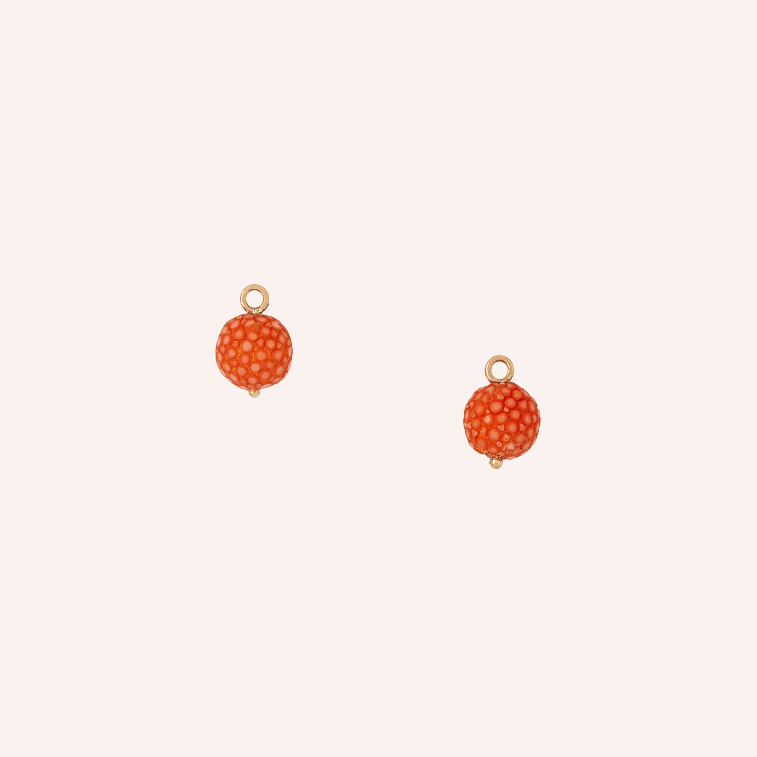 Victoire 10mm Orange Stingray Earring Drops