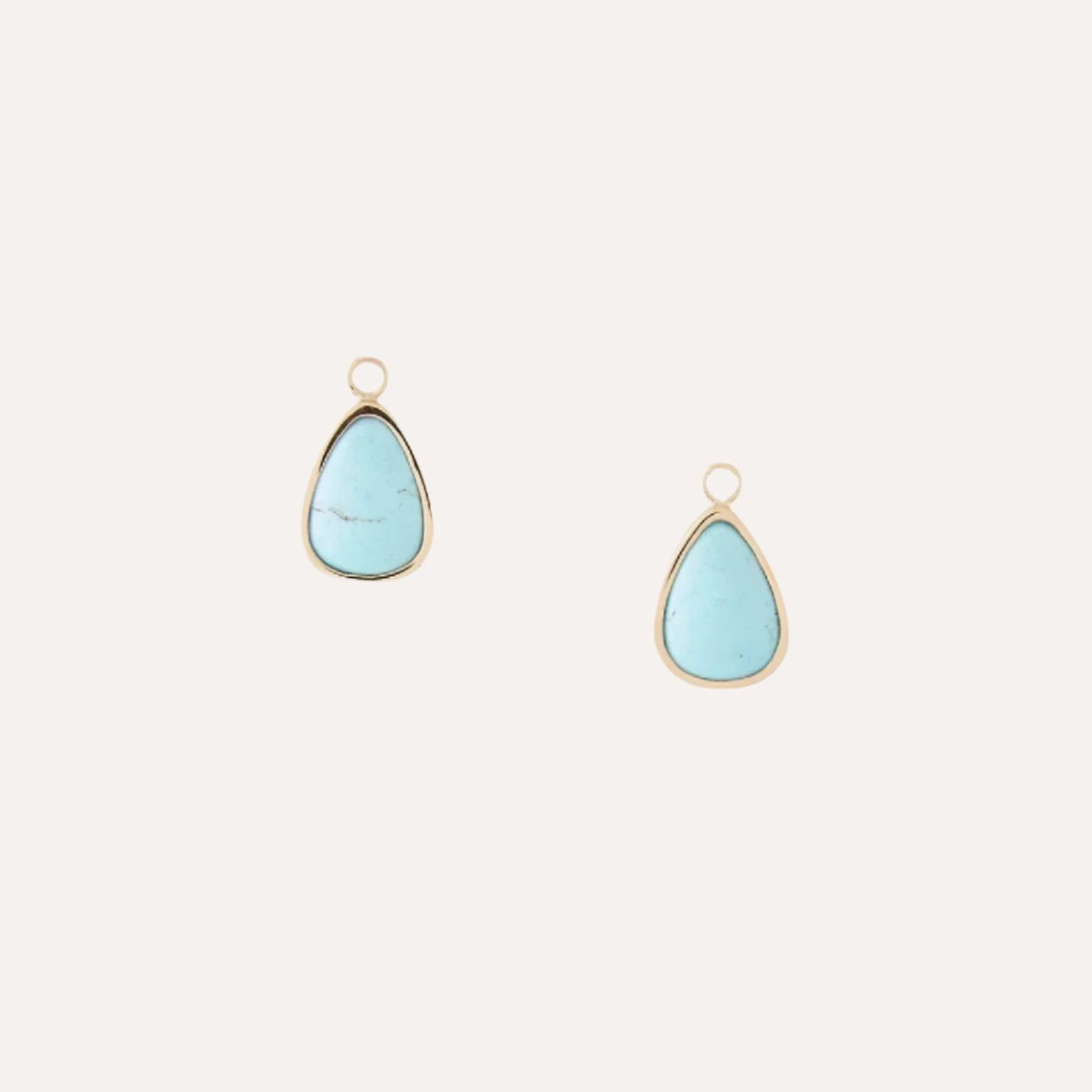 Golden Hill Turquoise Teardrop Drops