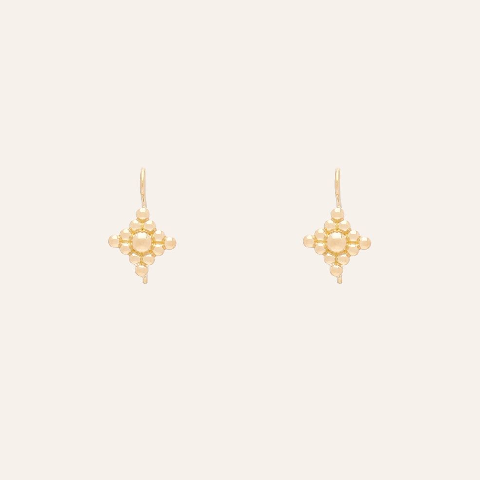 18K Micro Filigree Hook Earrings