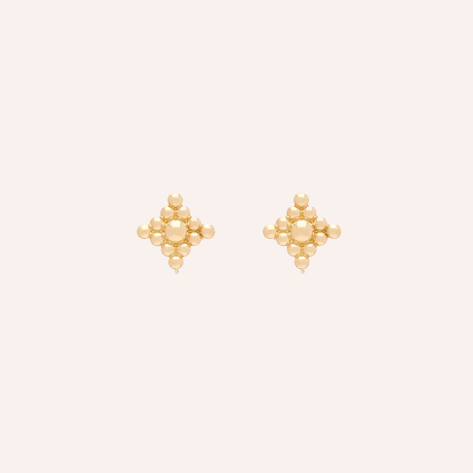 18K Large Filigree Stud Earrings