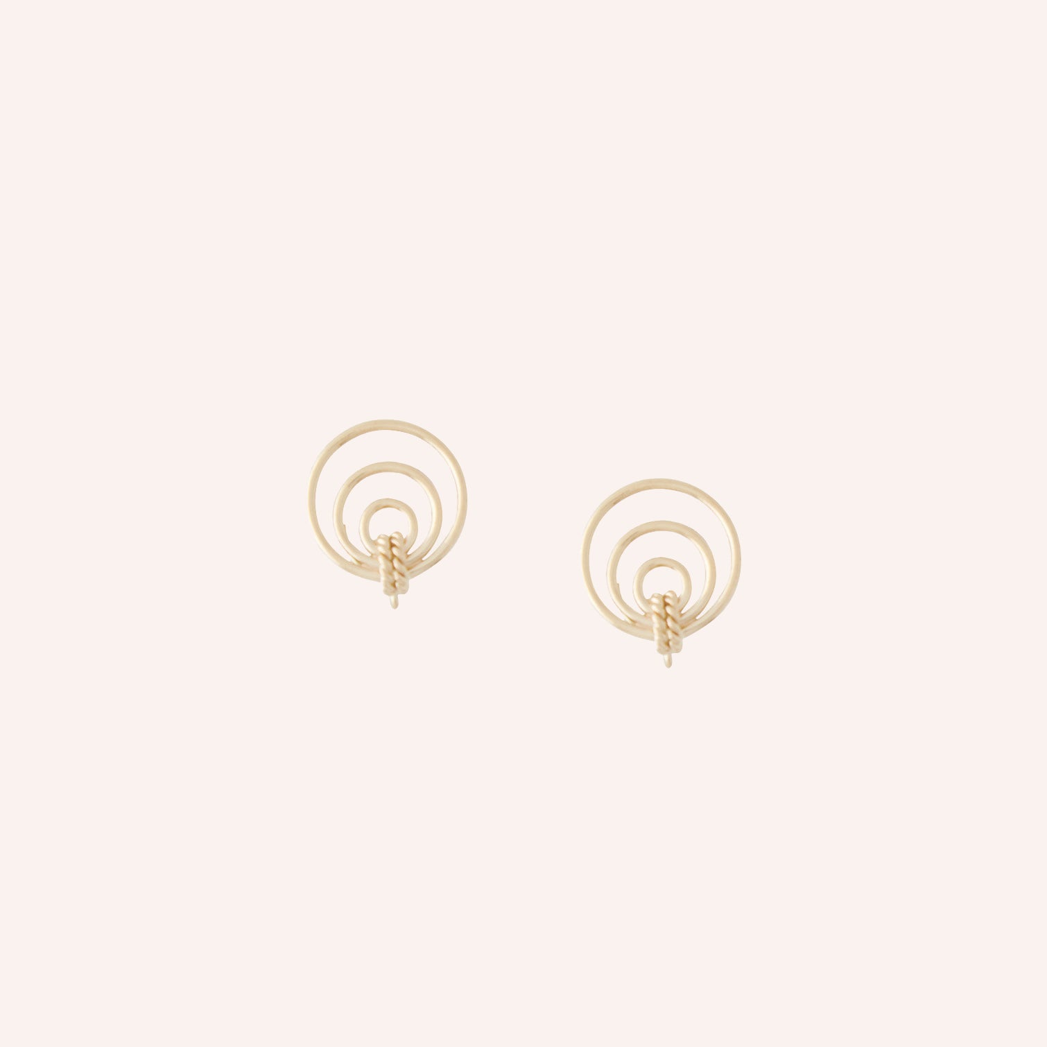 14K Mini Orbit Earrings