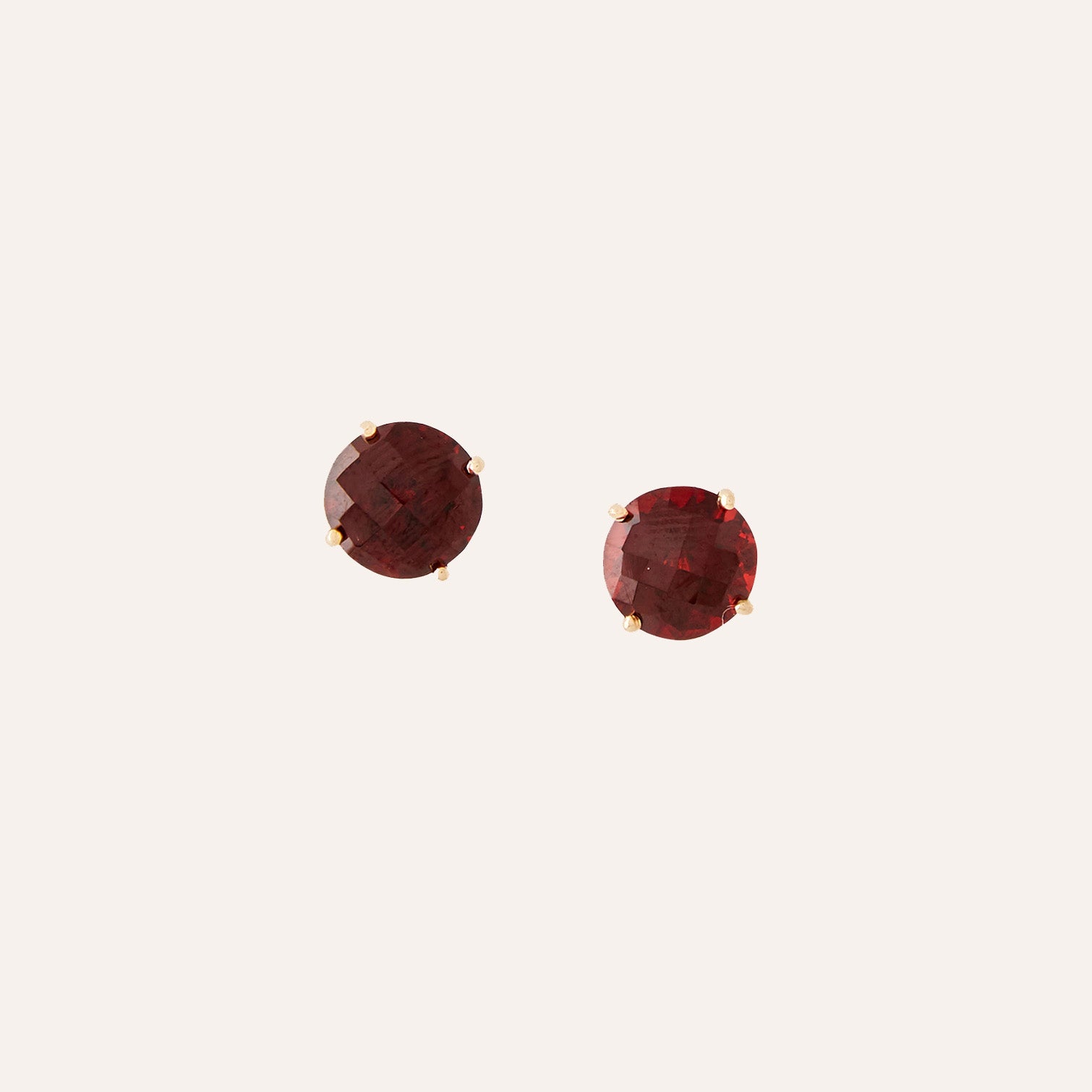 Lumiere Red Garnet Earrings