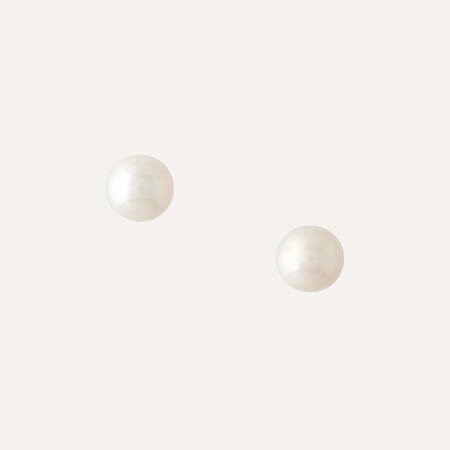 Freshwater White Round 10mm Pearl Earrings