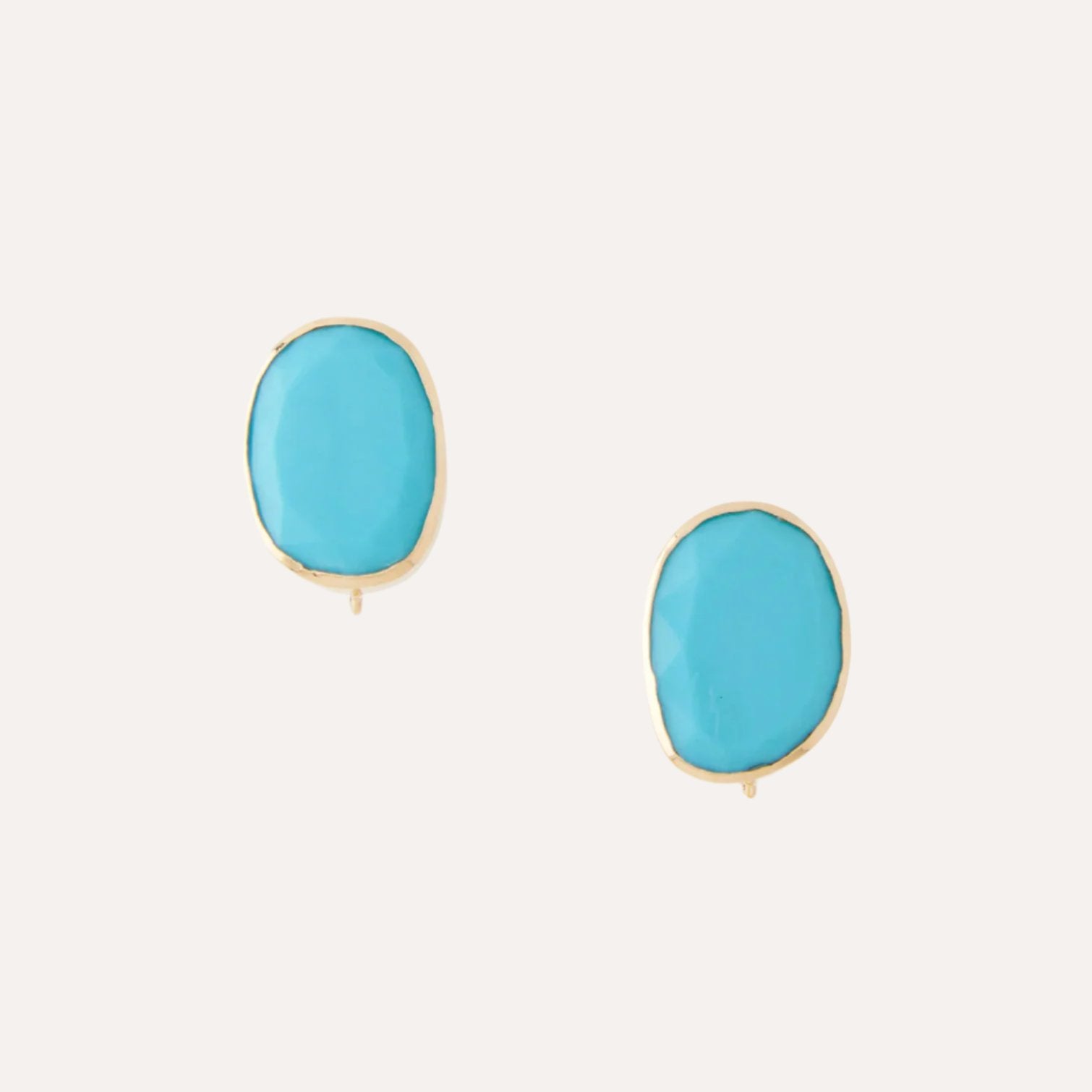 Faceted Turquoise Earrings