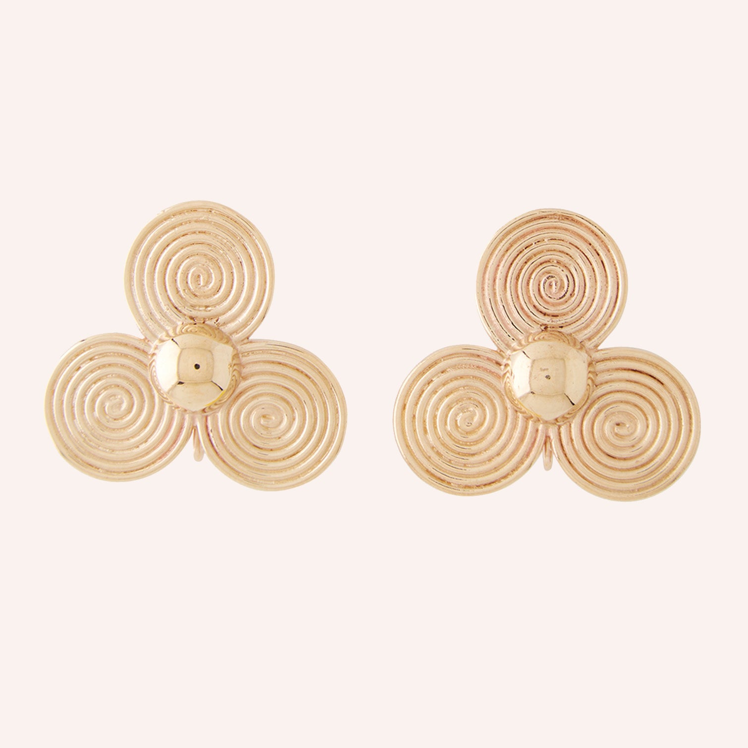 14K Large Petal Earrings