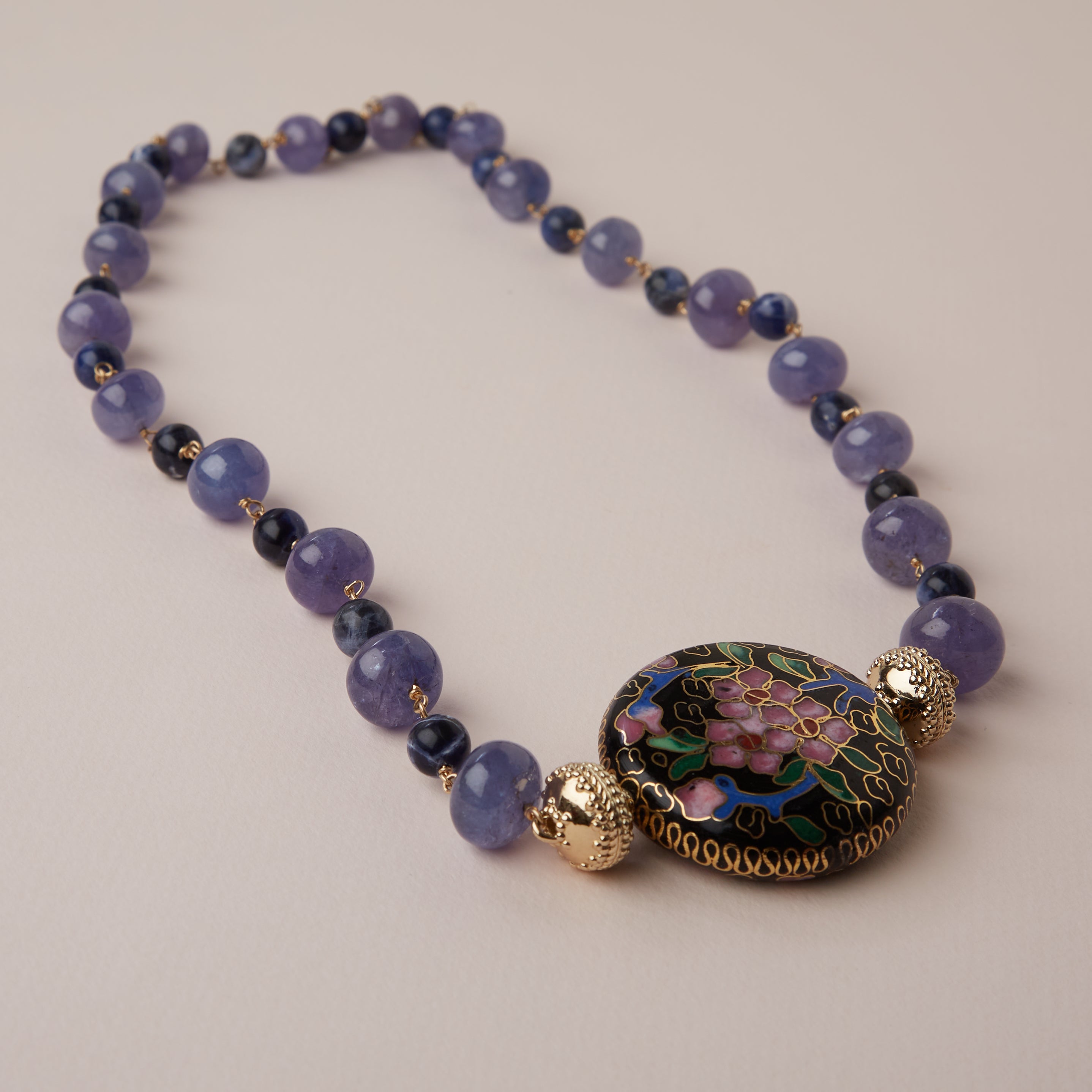 Caspian Tanzanite & Sodalite Necklace