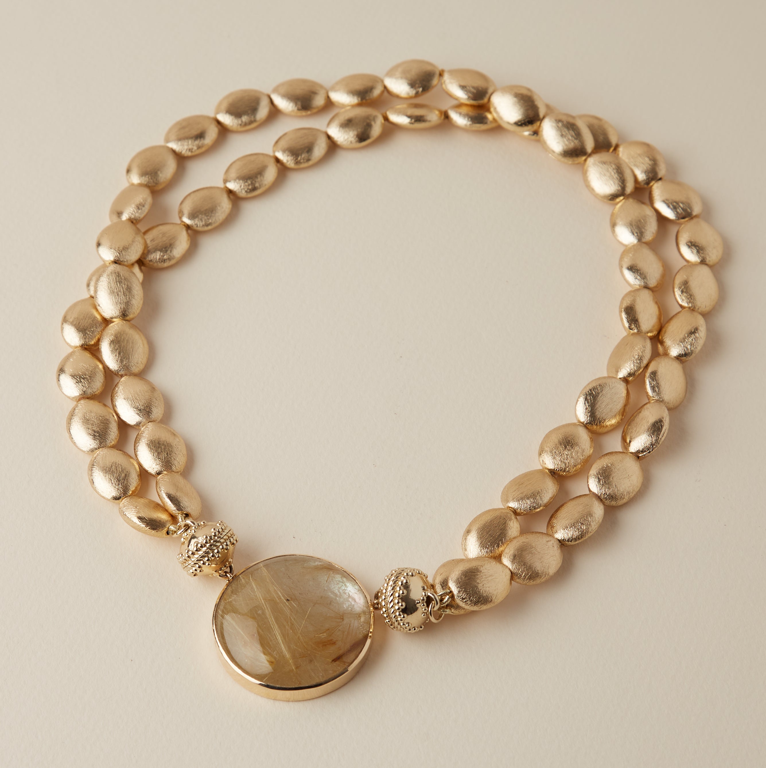 Gold Rush Double Strand Necklace