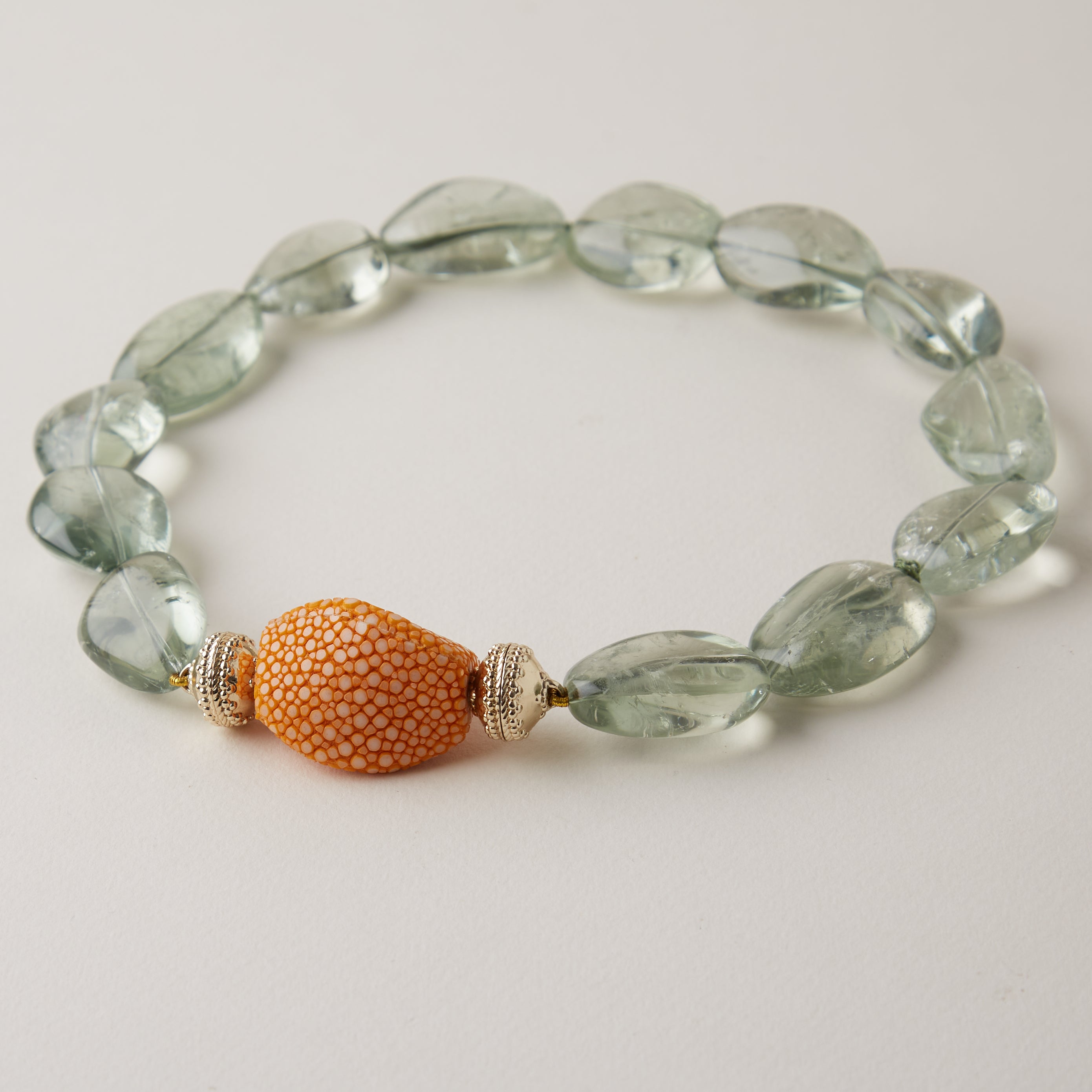 Large Helen Green Amethyst Necklace