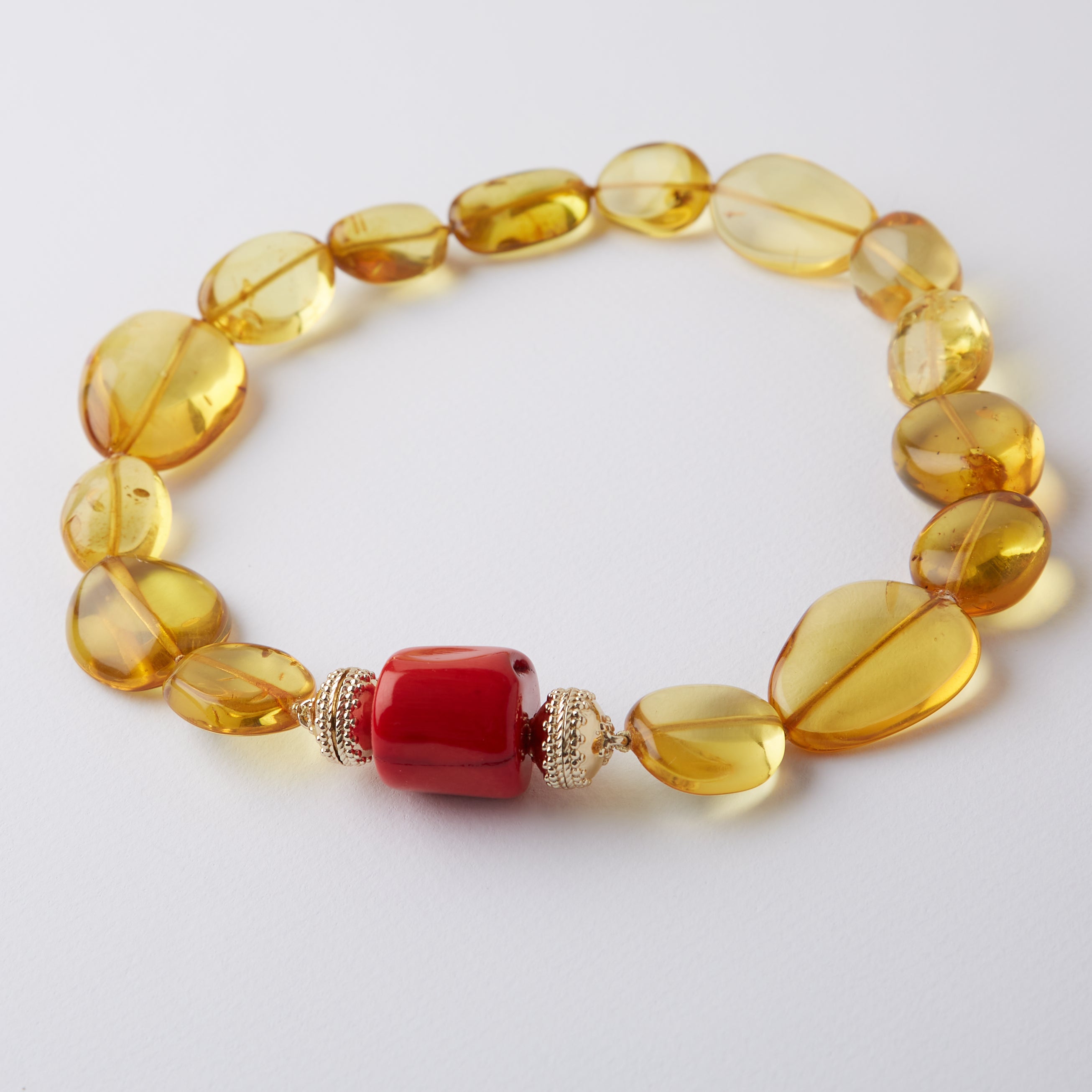 Helen Golden Amber Necklace