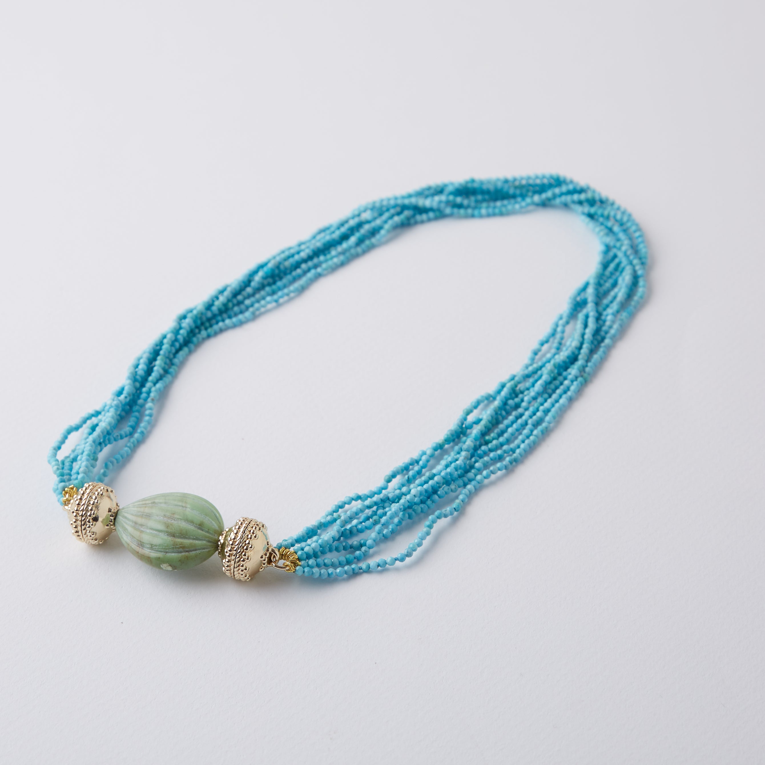 Michel 2.5mm Turquoise Multi-Strand Necklace