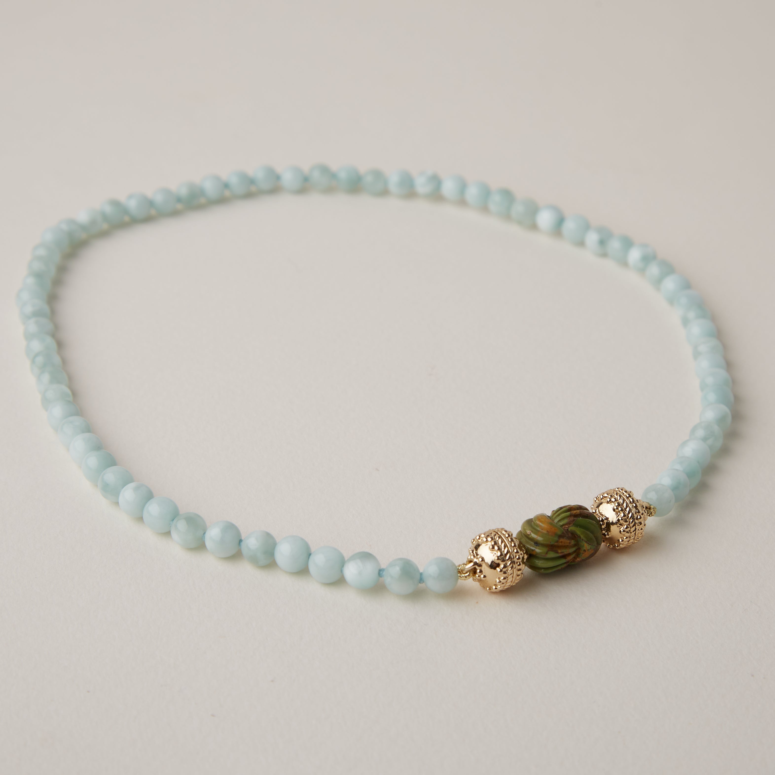 Victoire 6mm Jade Mini Necklace