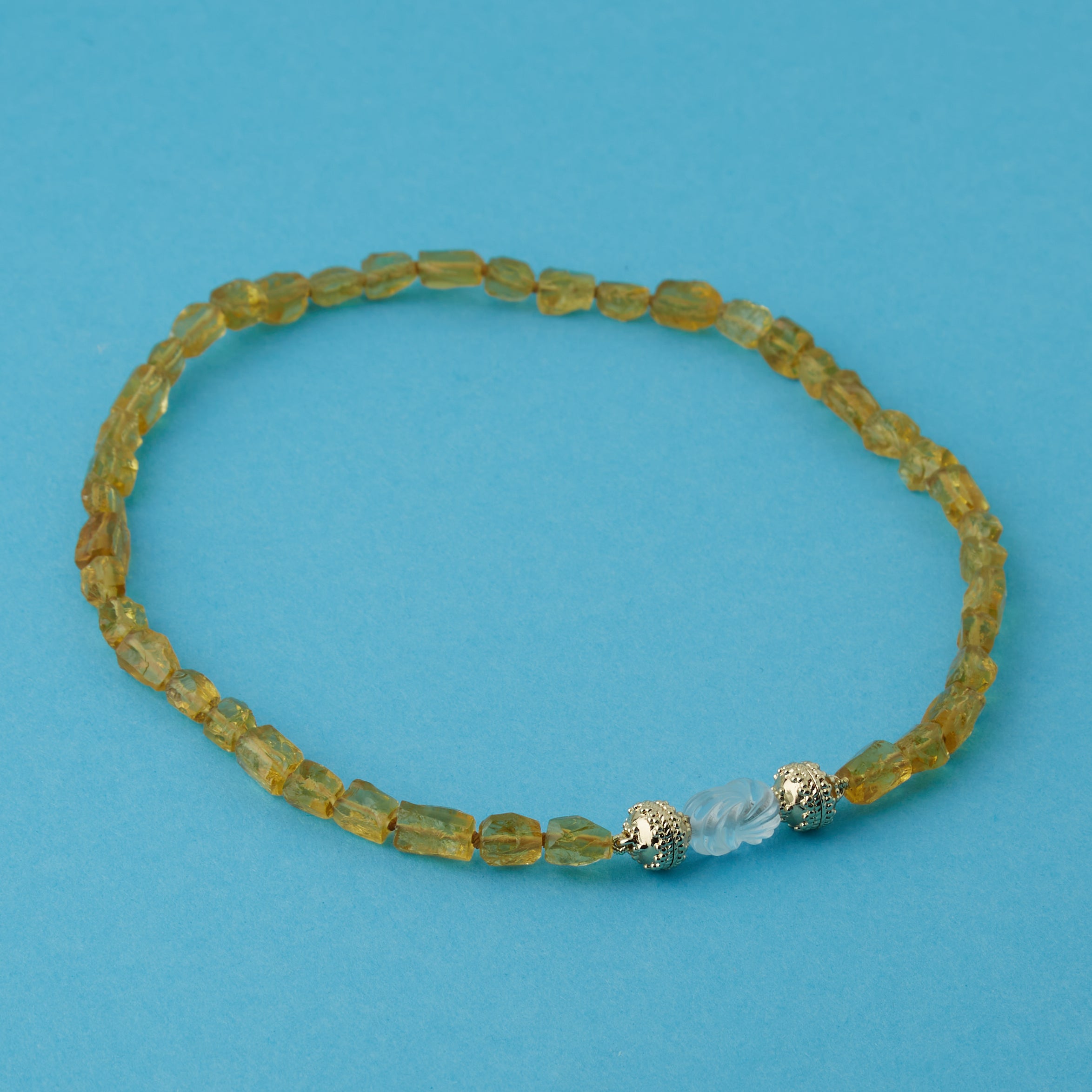 Nancy Yellow Beryl Mini Necklace