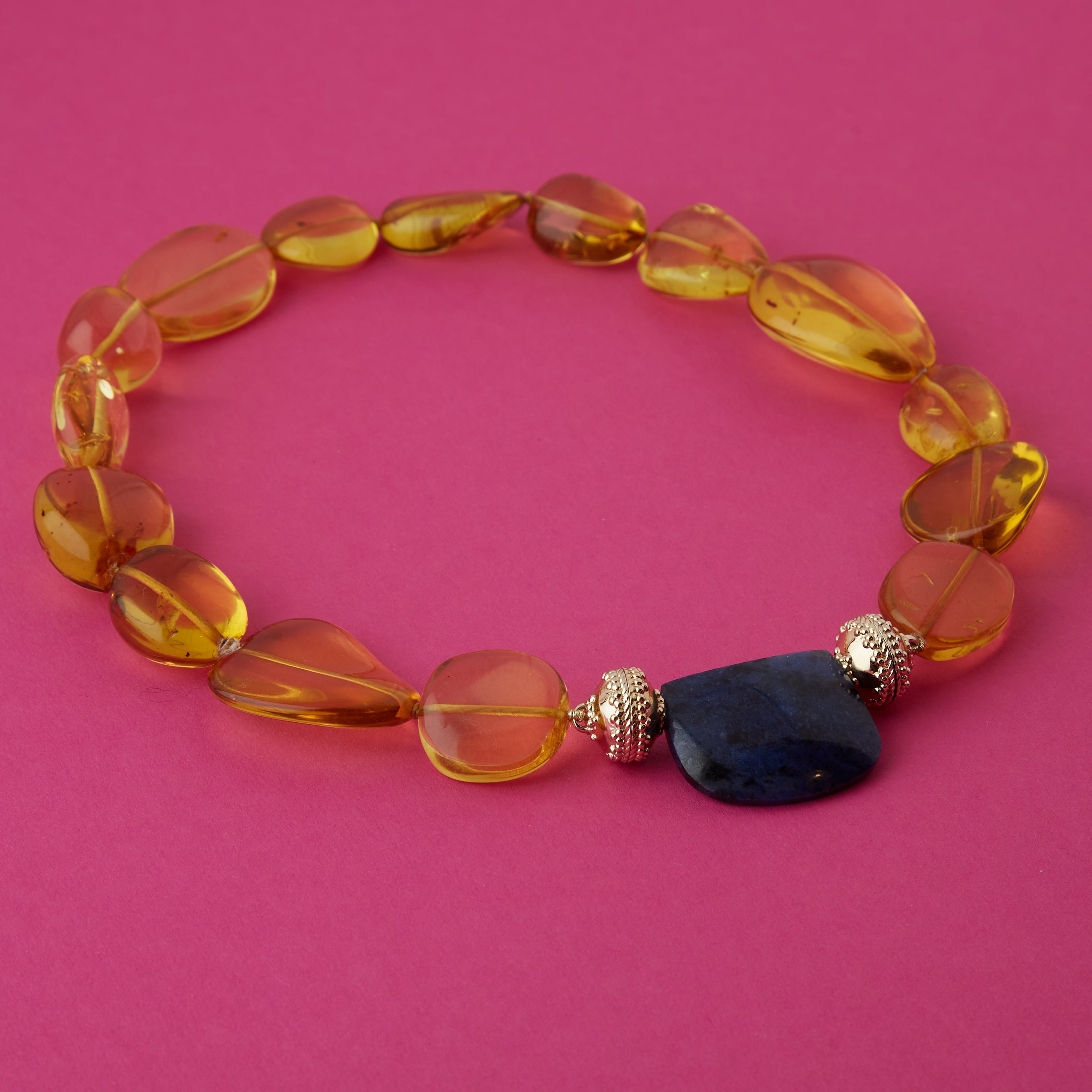 Helen Golden Amber Necklace