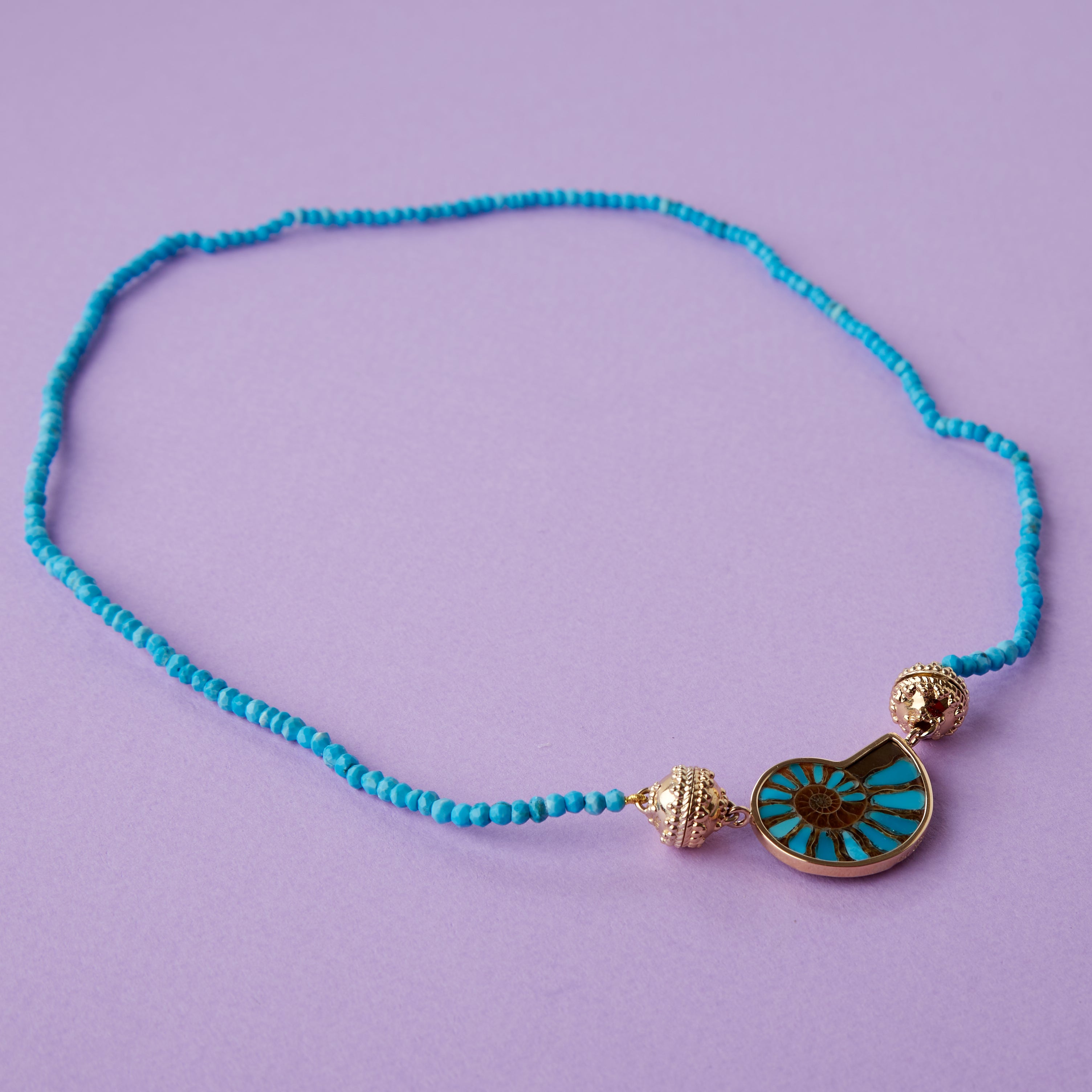 Faceted Turquoise Mini Necklace