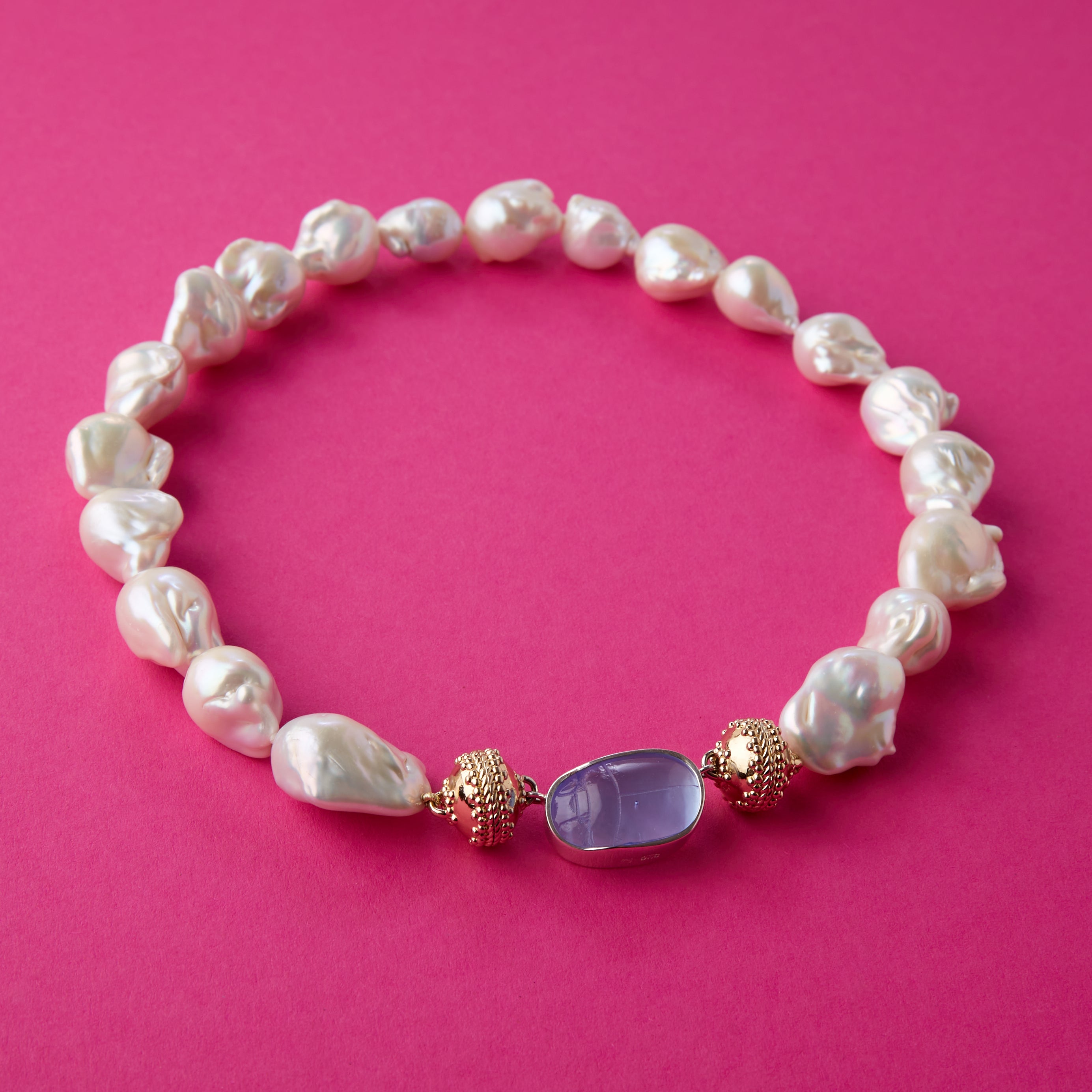 Freshwater Biwa Baroque Pearl Necklace