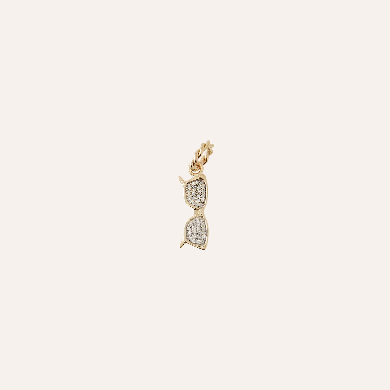 14K Diamond Shades Charm