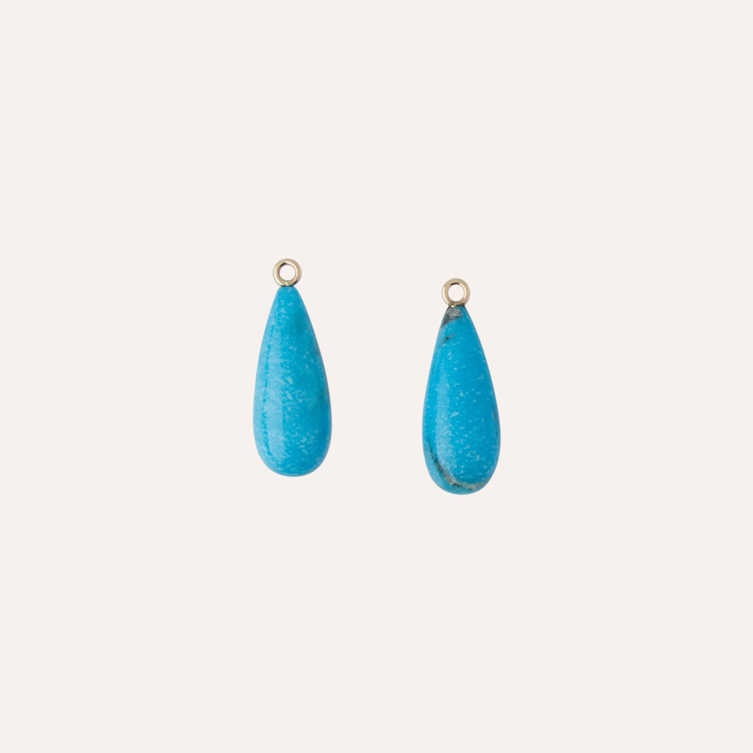 Kingman Turquoise Teardrop Earring Drops