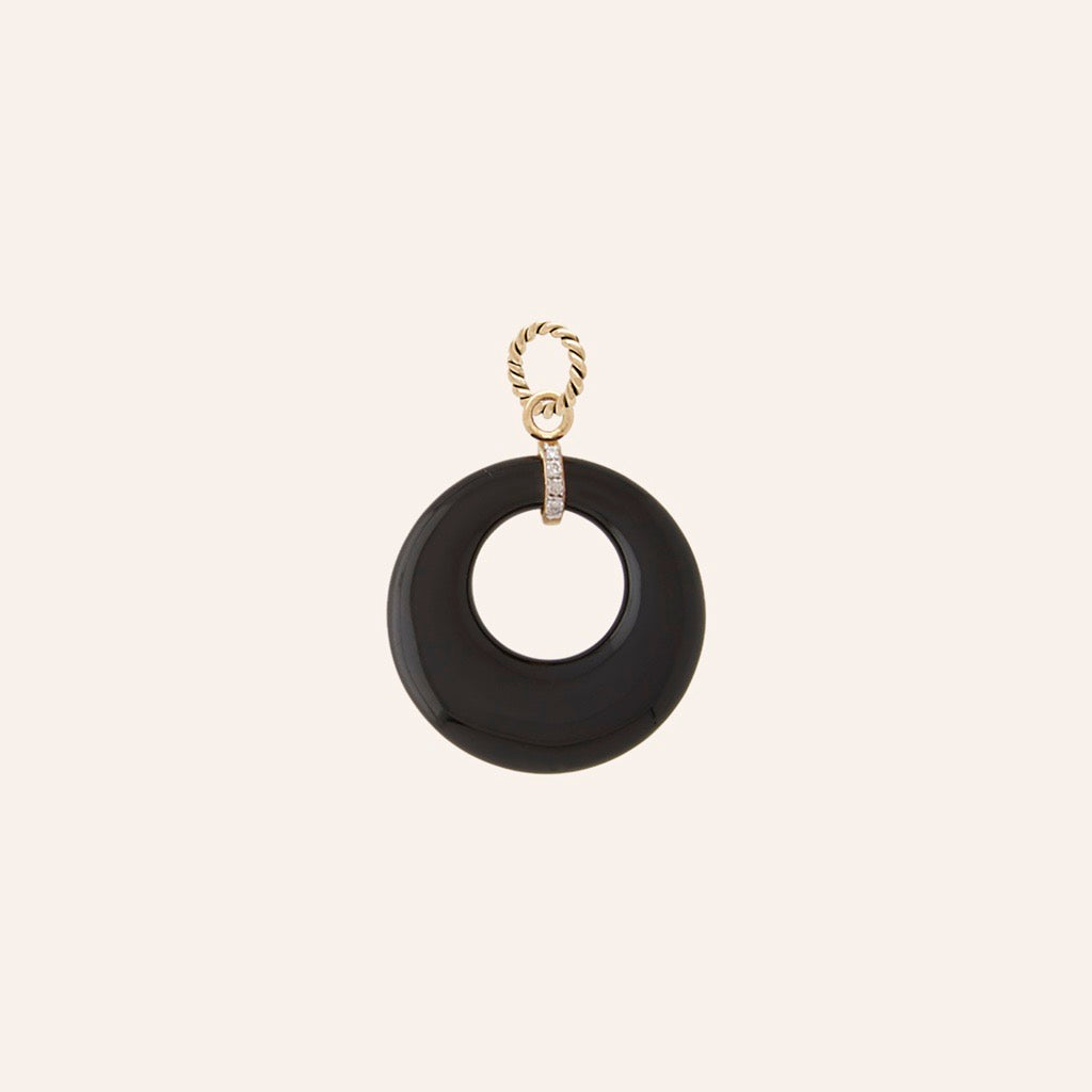 18K Black Mini Deco Charm