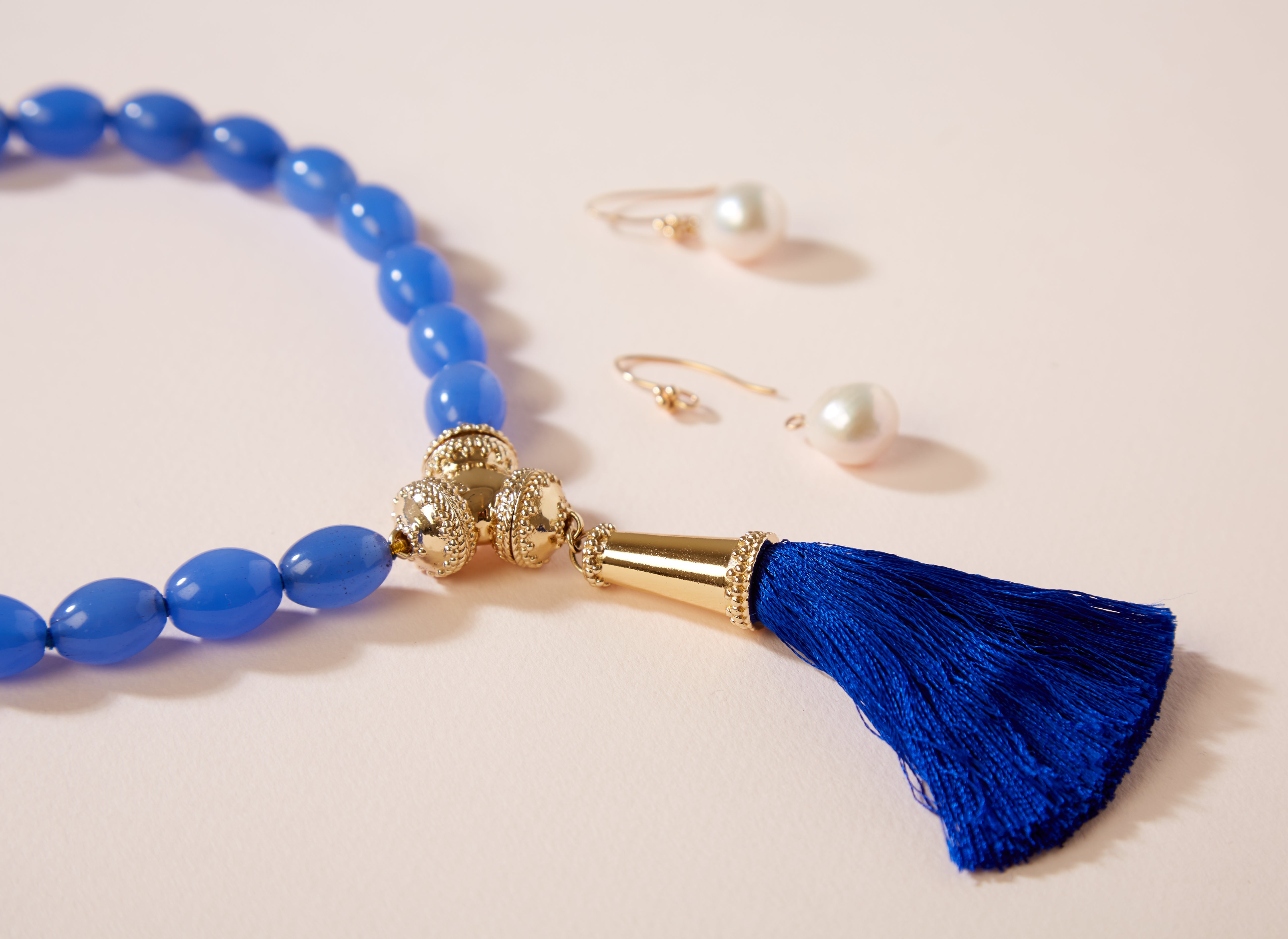 Signature Capri Royal Blue Silk Tassel