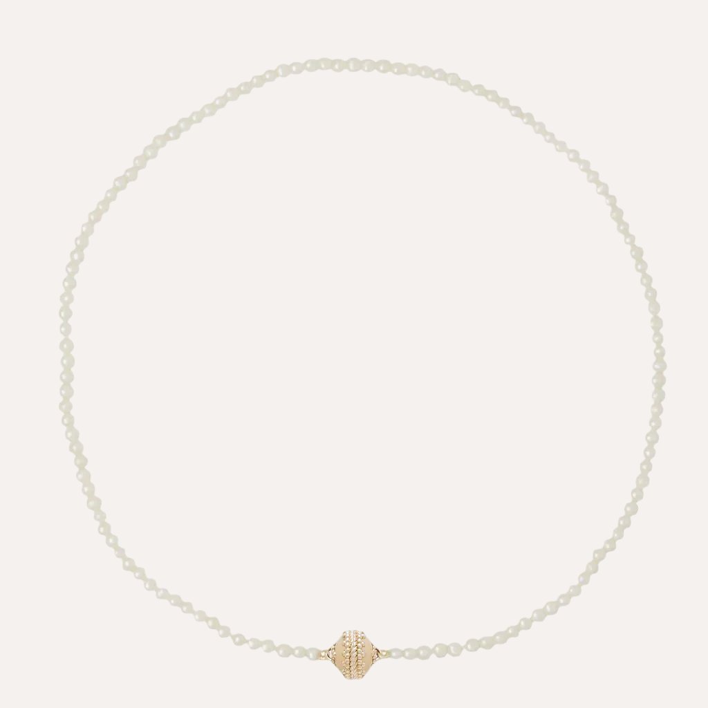 Freshwater White Seed Pearl Mini ClaraClasp™ Necklace