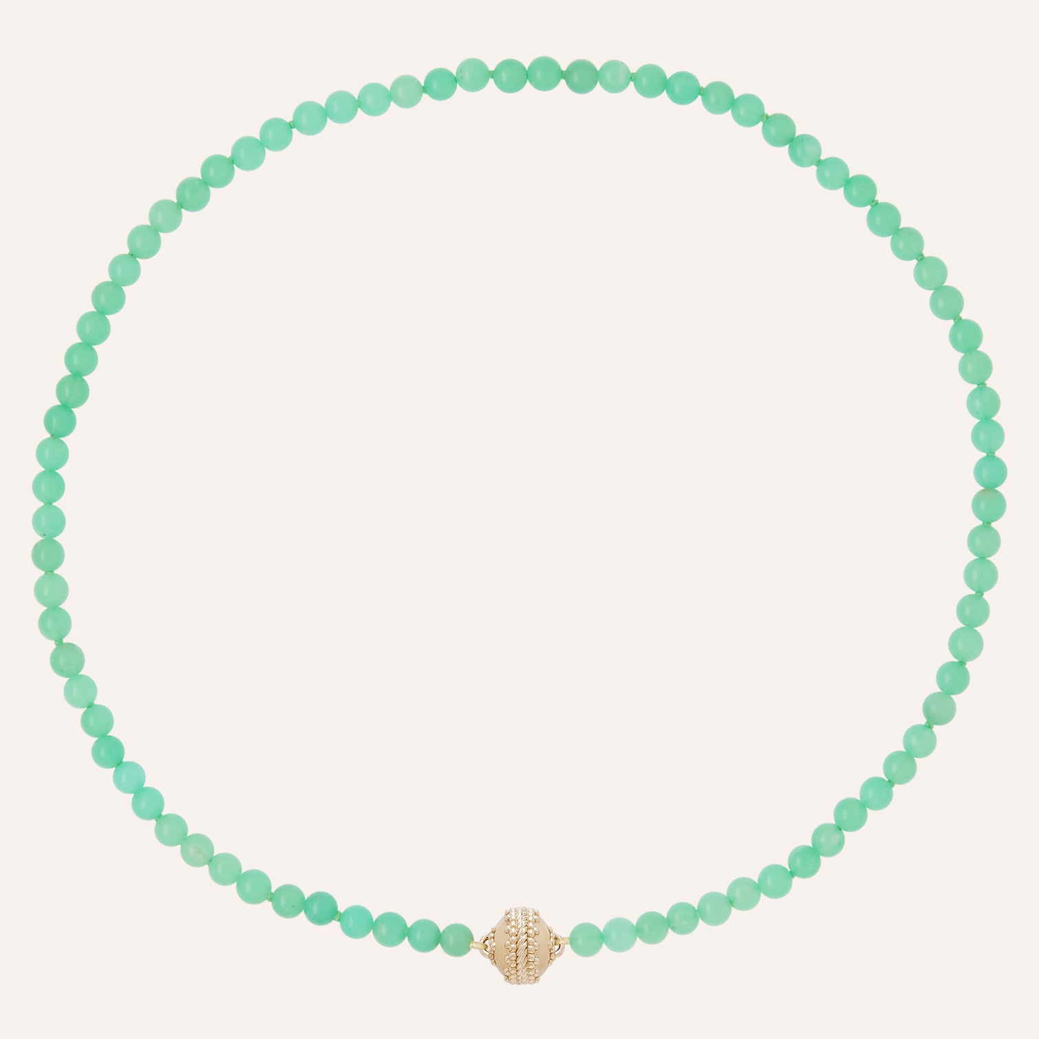 Victoire 4mm Chrysoprase Mini Necklace