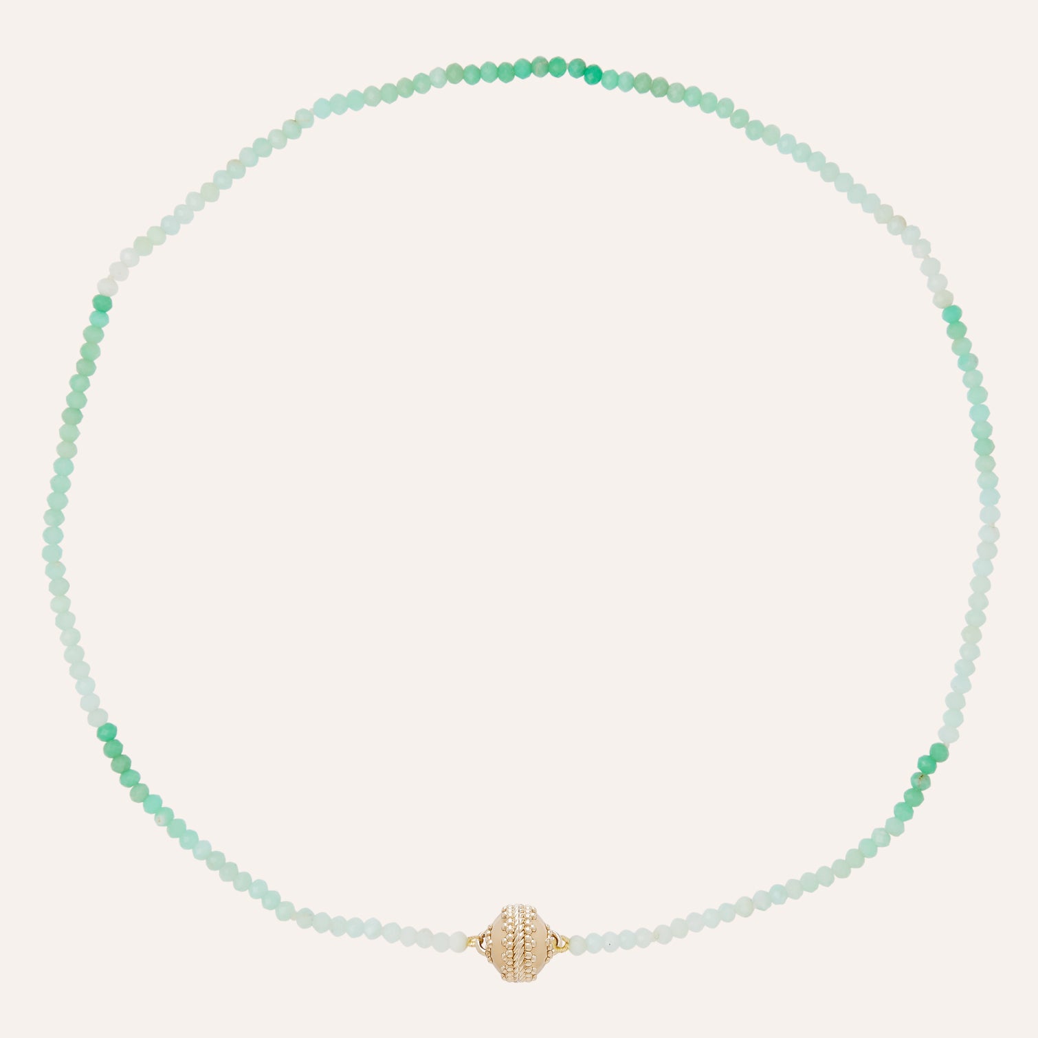 Chrysoprase Green Ombre Mini Necklace