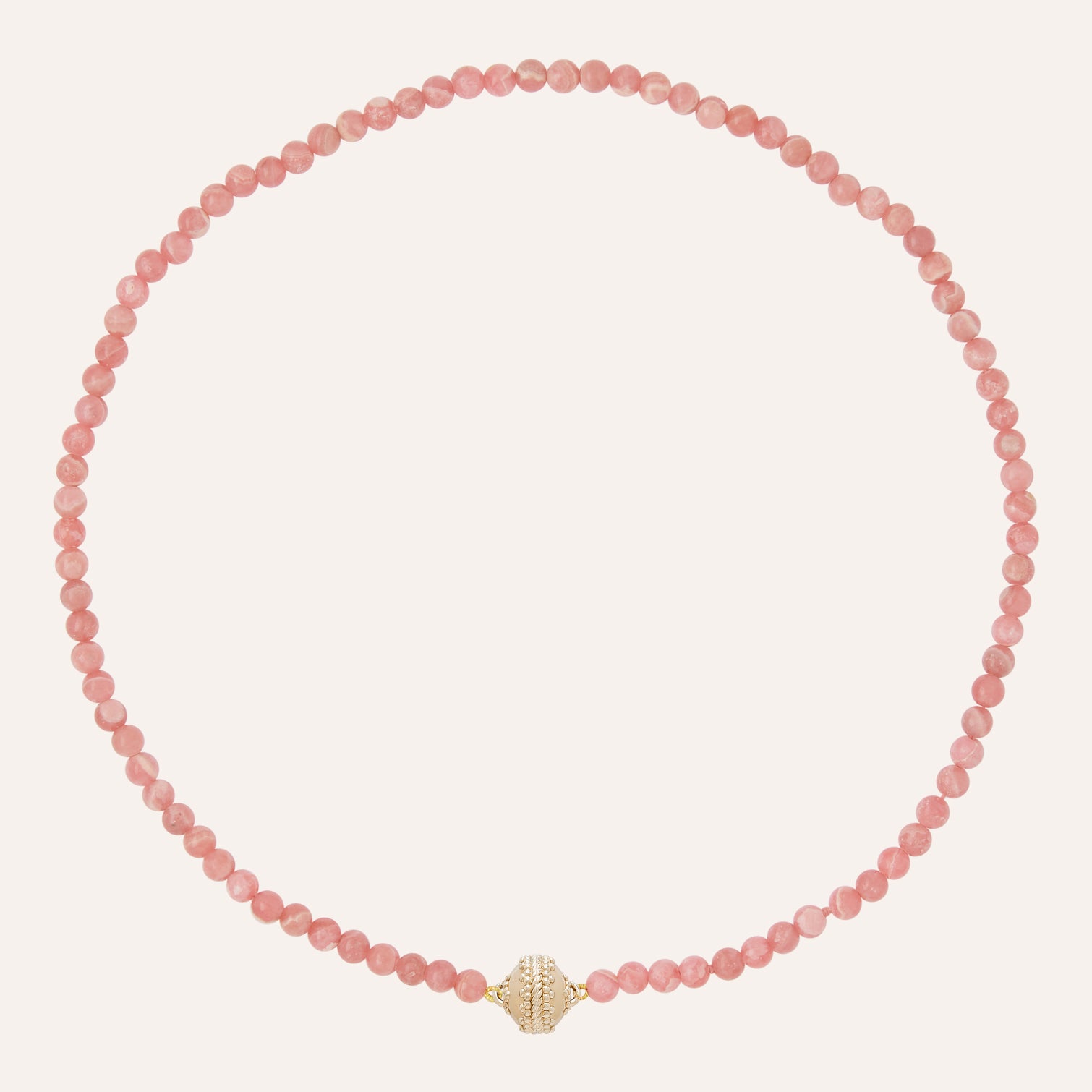 Victoire 4mm Rhodochrosite Mini Necklace