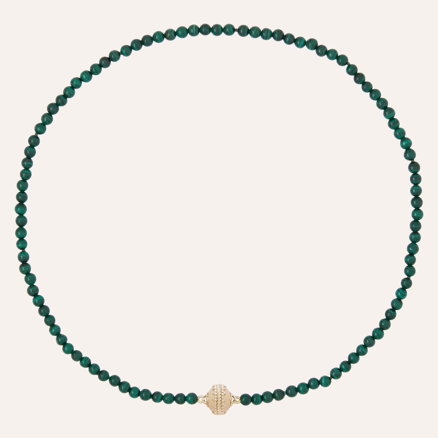 Victoire 4mm Malachite Mini Necklace