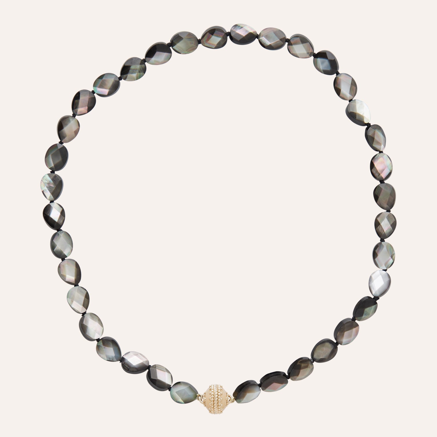 Nancy Black Mother of Pearl Mini Necklace