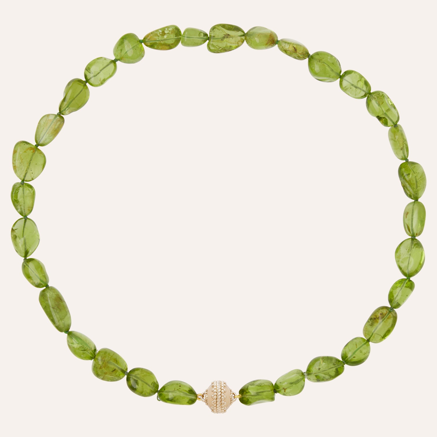 Helen Peridot Tumbled Mini Necklace