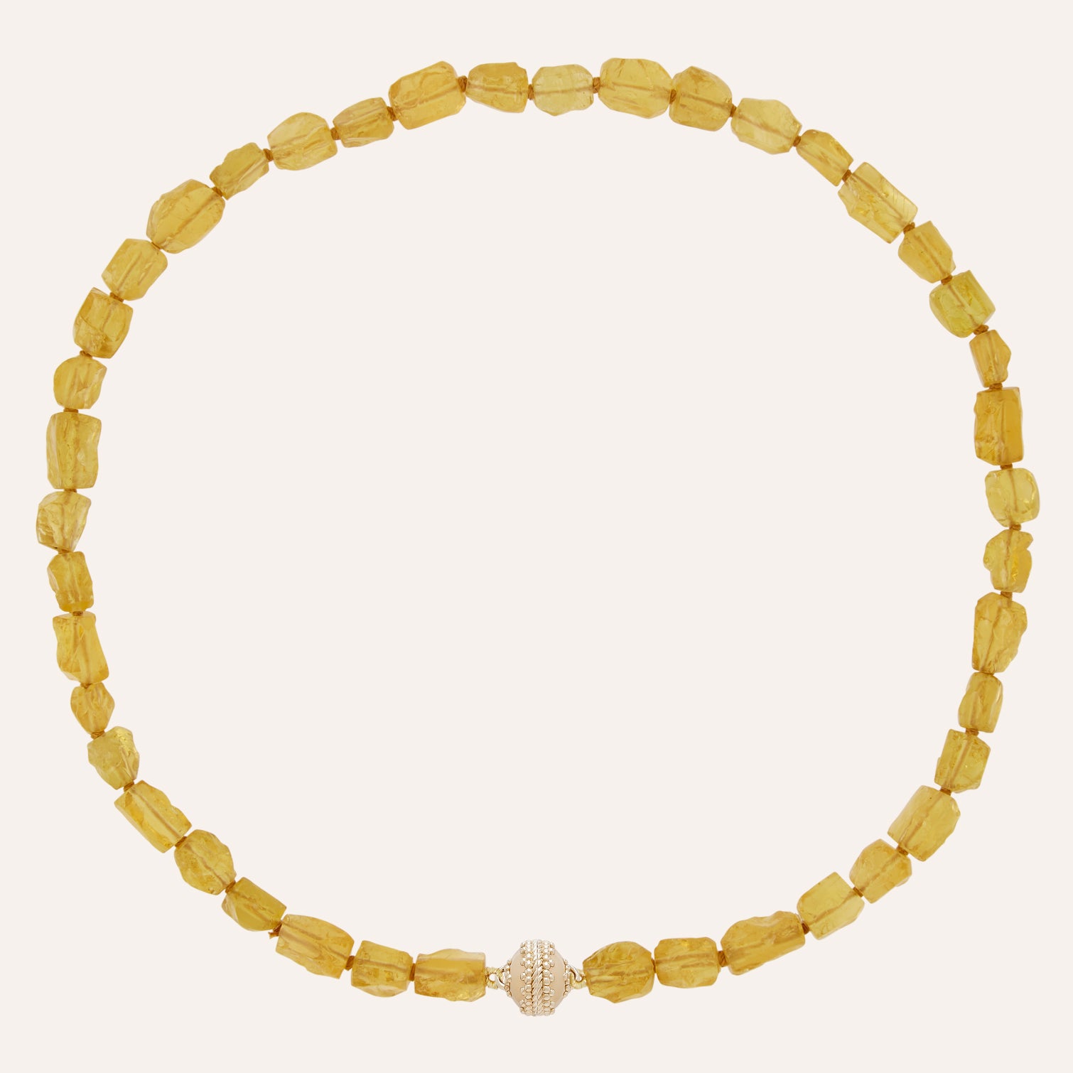 Nancy Yellow Beryl Mini Necklace