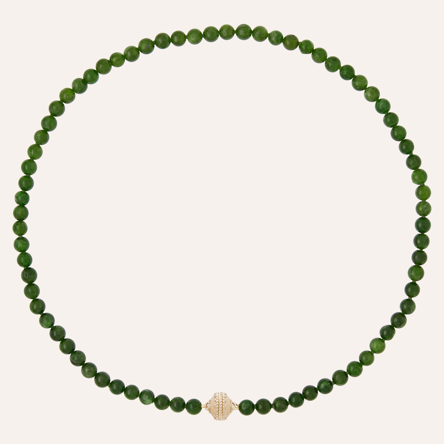 Victoire 5mm Chrome Diopside Mini Necklace