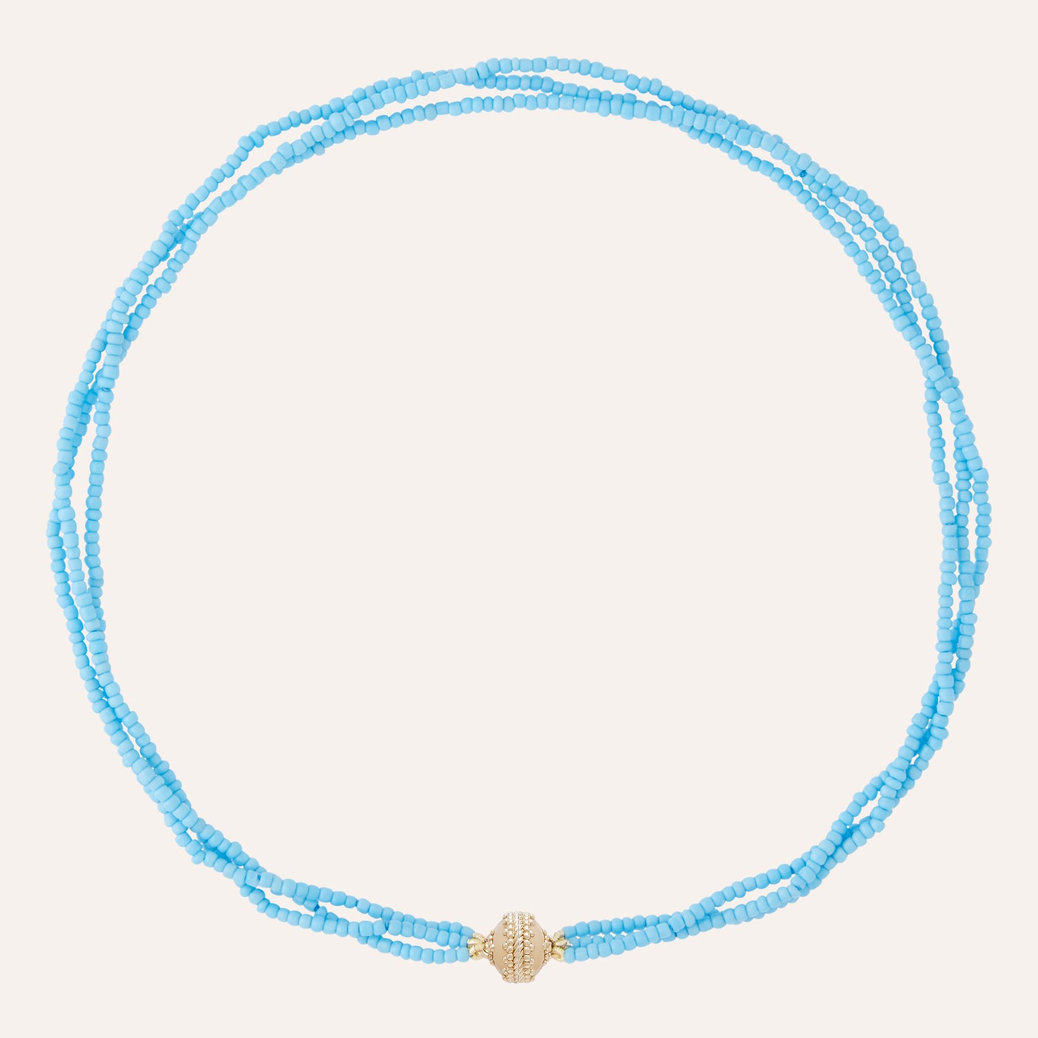 Emily Blue Multi-Strand Mini Necklace