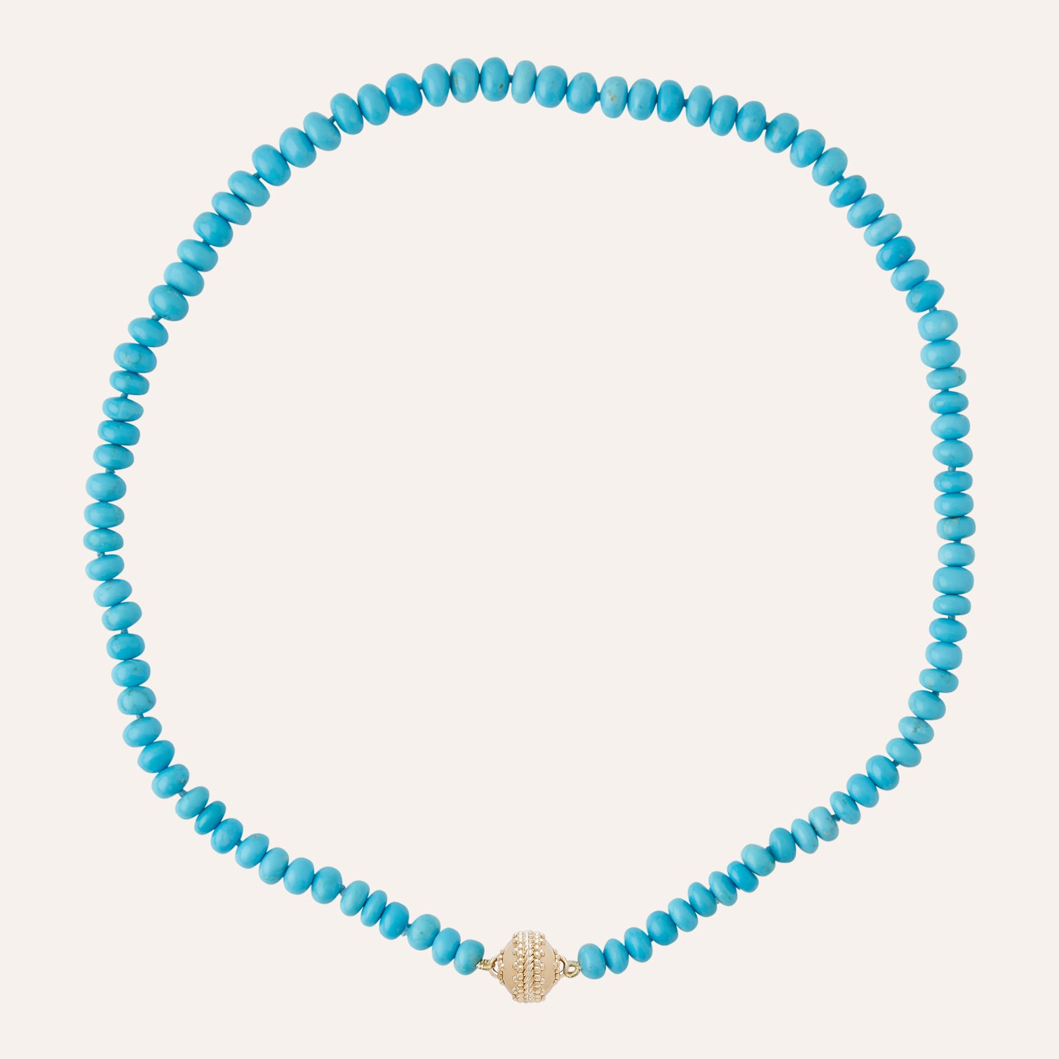 Turquoise Rondelle Mini Necklace