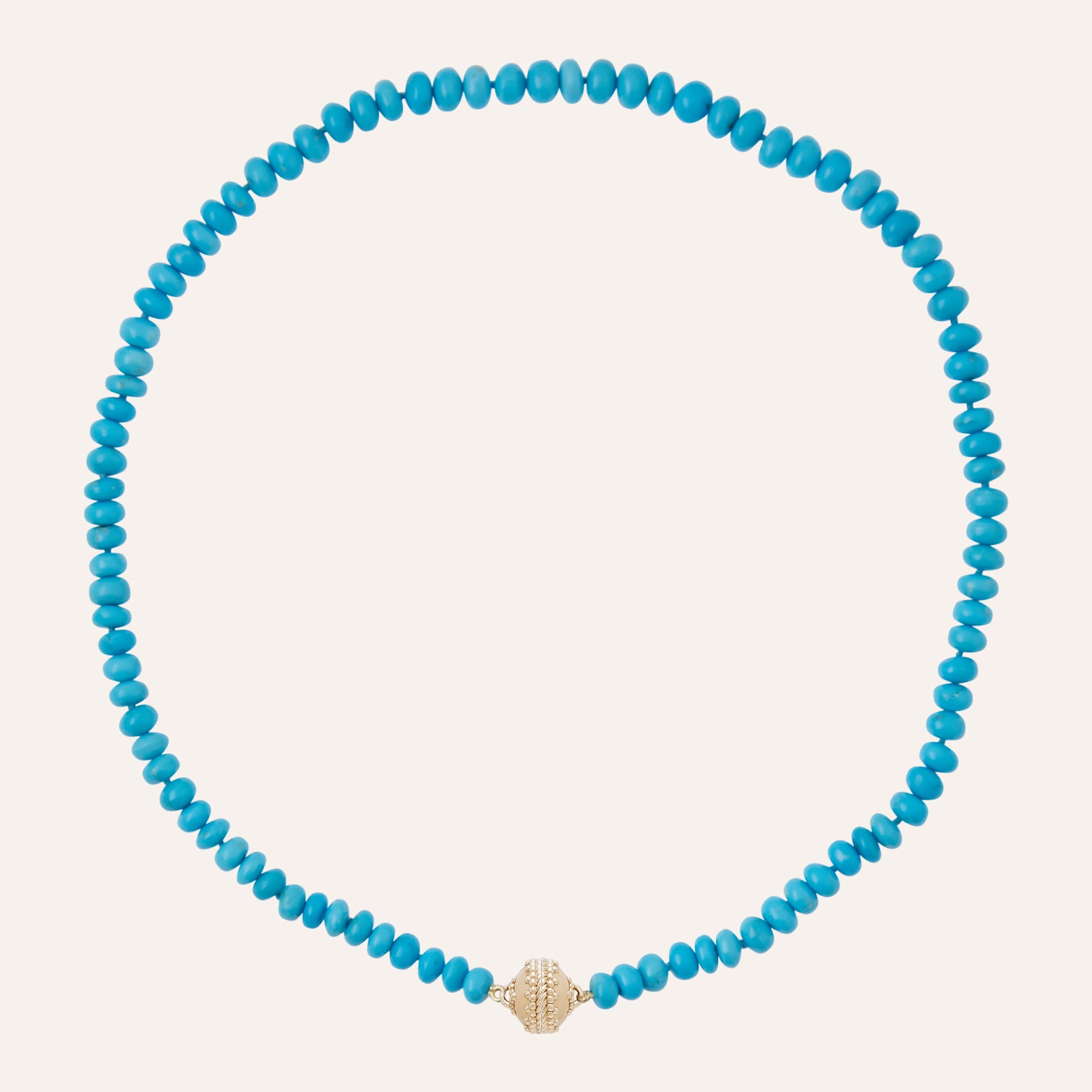 Turquoise Rondelle Mini Necklace